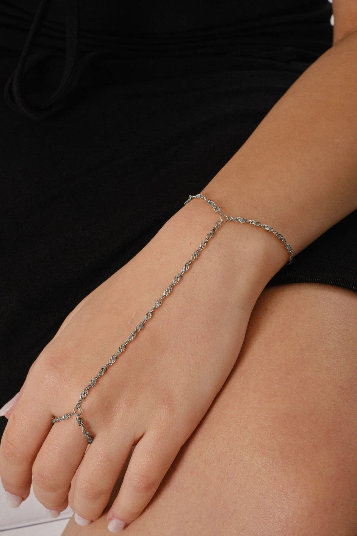 Çelik Singapur Şahmeran Burgu Zincir Şahmeran Bileklik