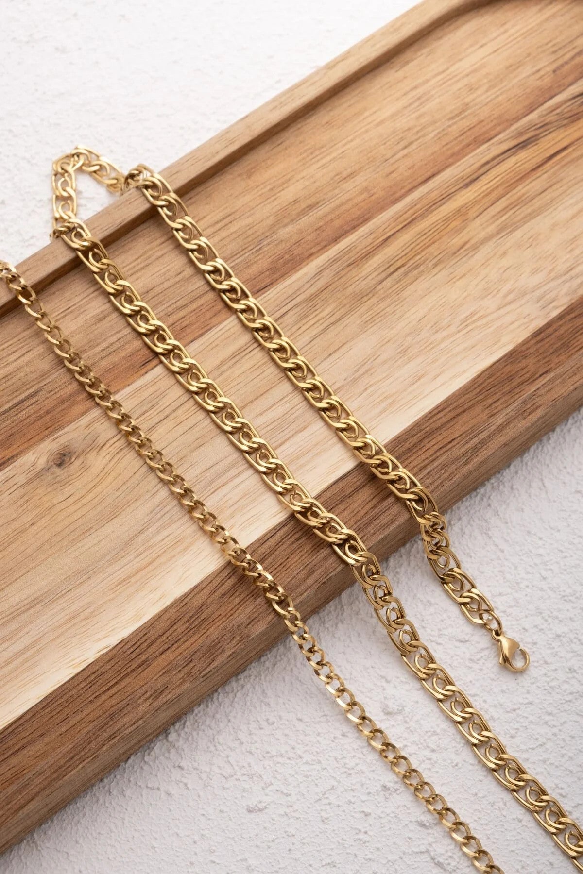 Çelik Kalın Salyangoz Bel Zinciri Minimal Ataç Model Kararmaz 6mm 60+75cm Günlük Kullanıma Uygun