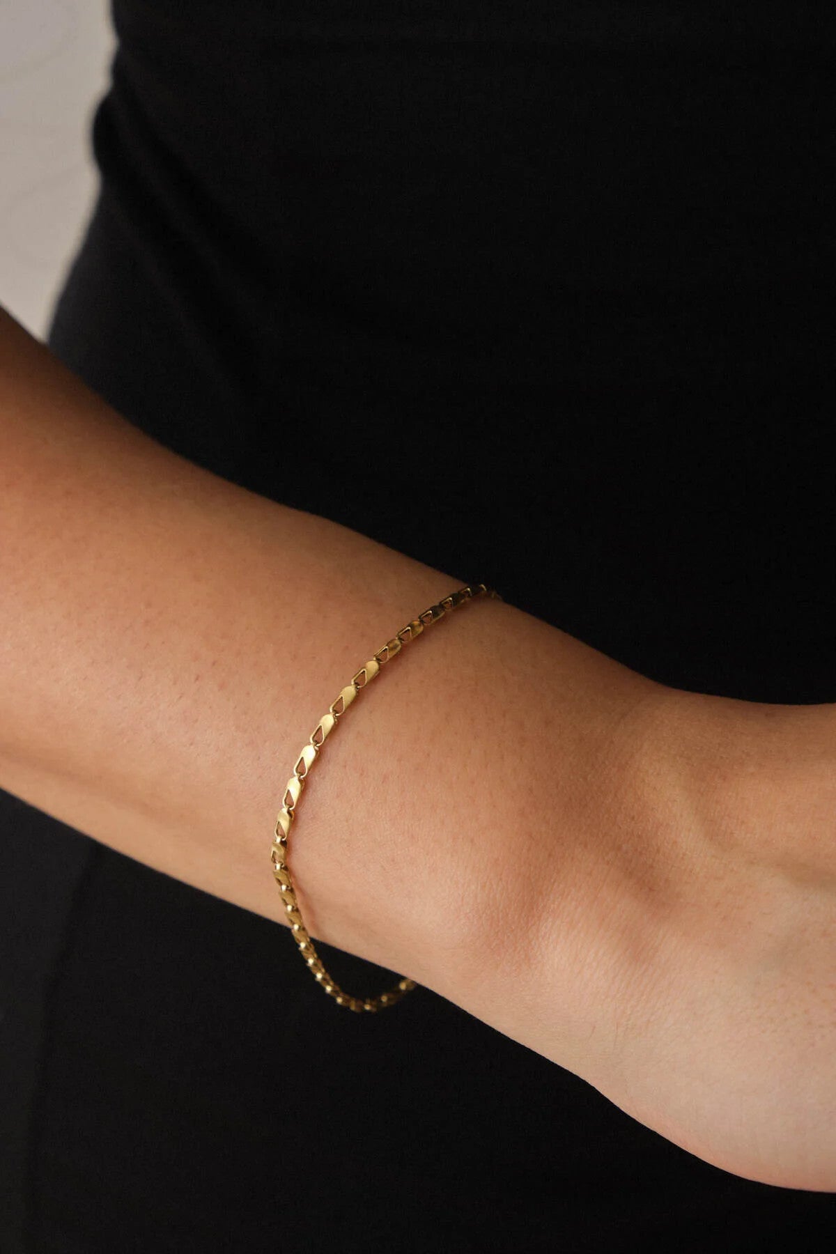 Çelik İnce Papağan Zincir Bileklik Kararmaz 17+4cm 2mm Günlük Kullanıma Uygun