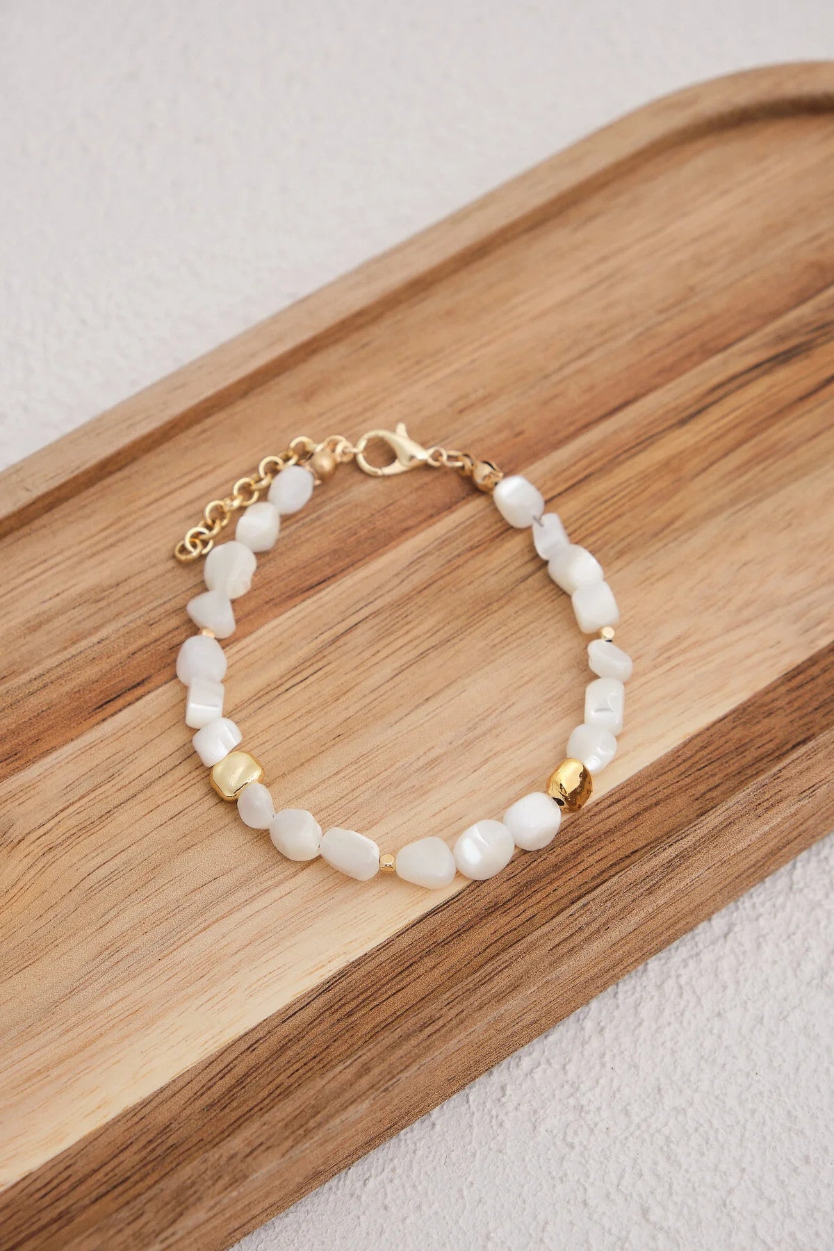 Doğal Taş Bileklik 17cm+4cm El İşi Özel Yapım Gerçek Taş