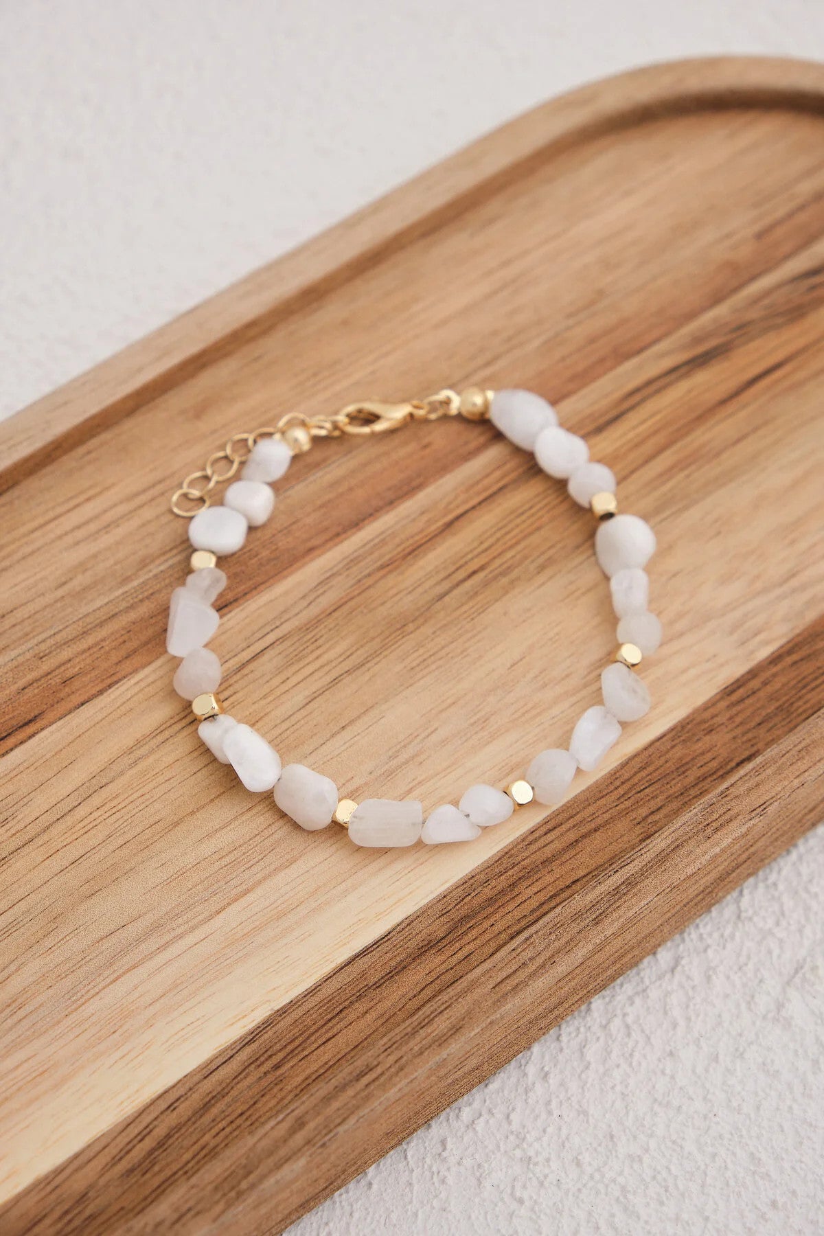 Doğal Taş Bileklik 17cm+4cm El İşi Özel Yapım Gerçek Taş