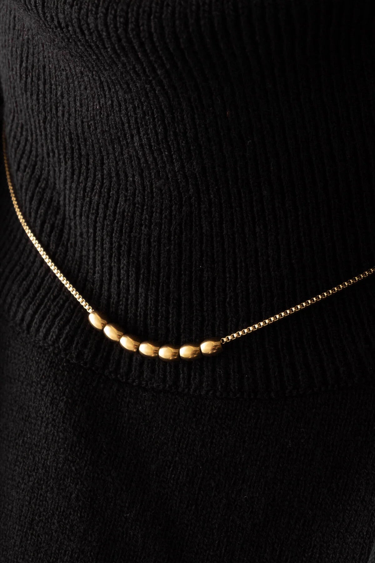 Çelik Topçuklu Zincir Kolye Kararmaz