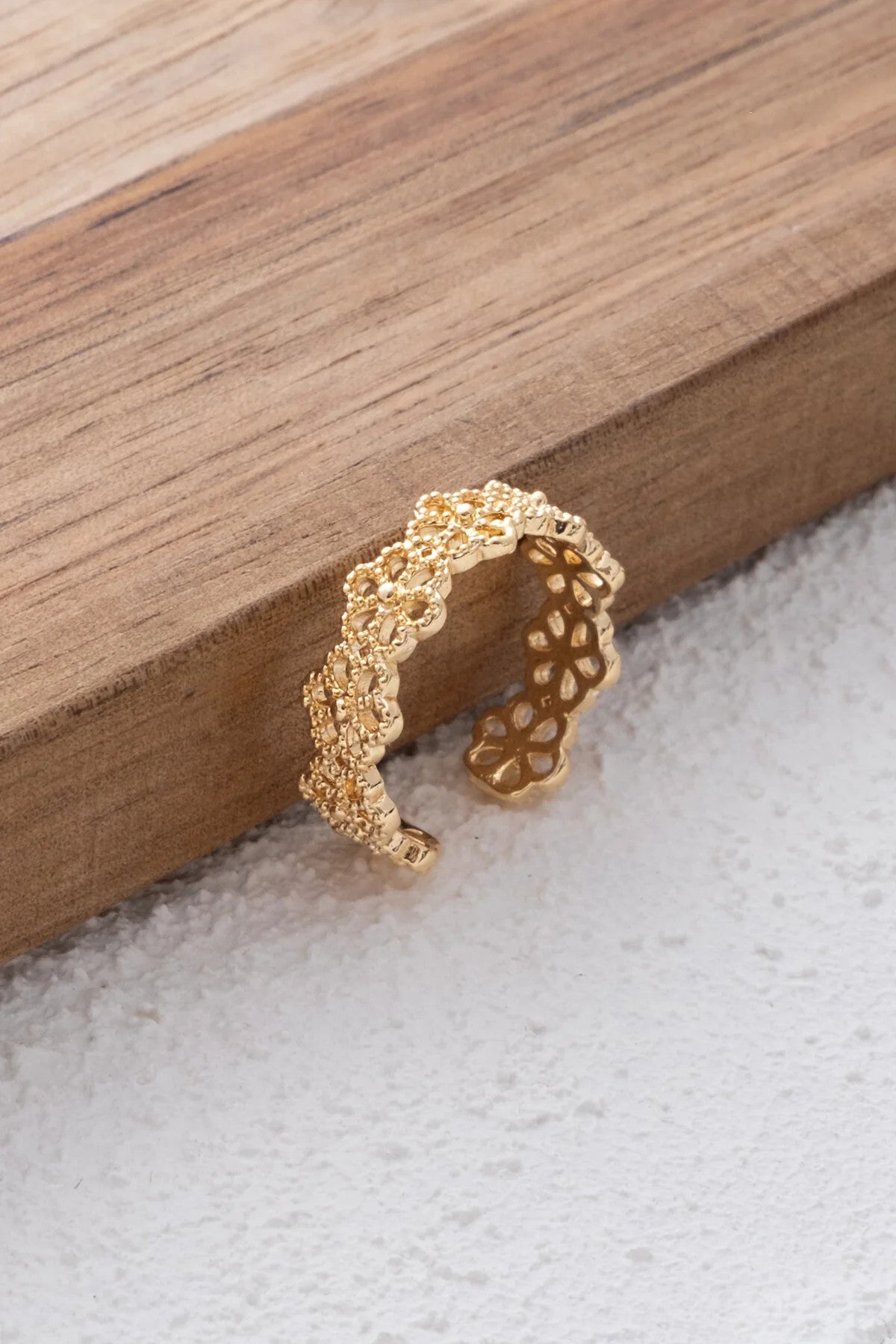 Çiçek Modelli Yüzük Dantel Model Free Size Ayarlamalı Ölçü