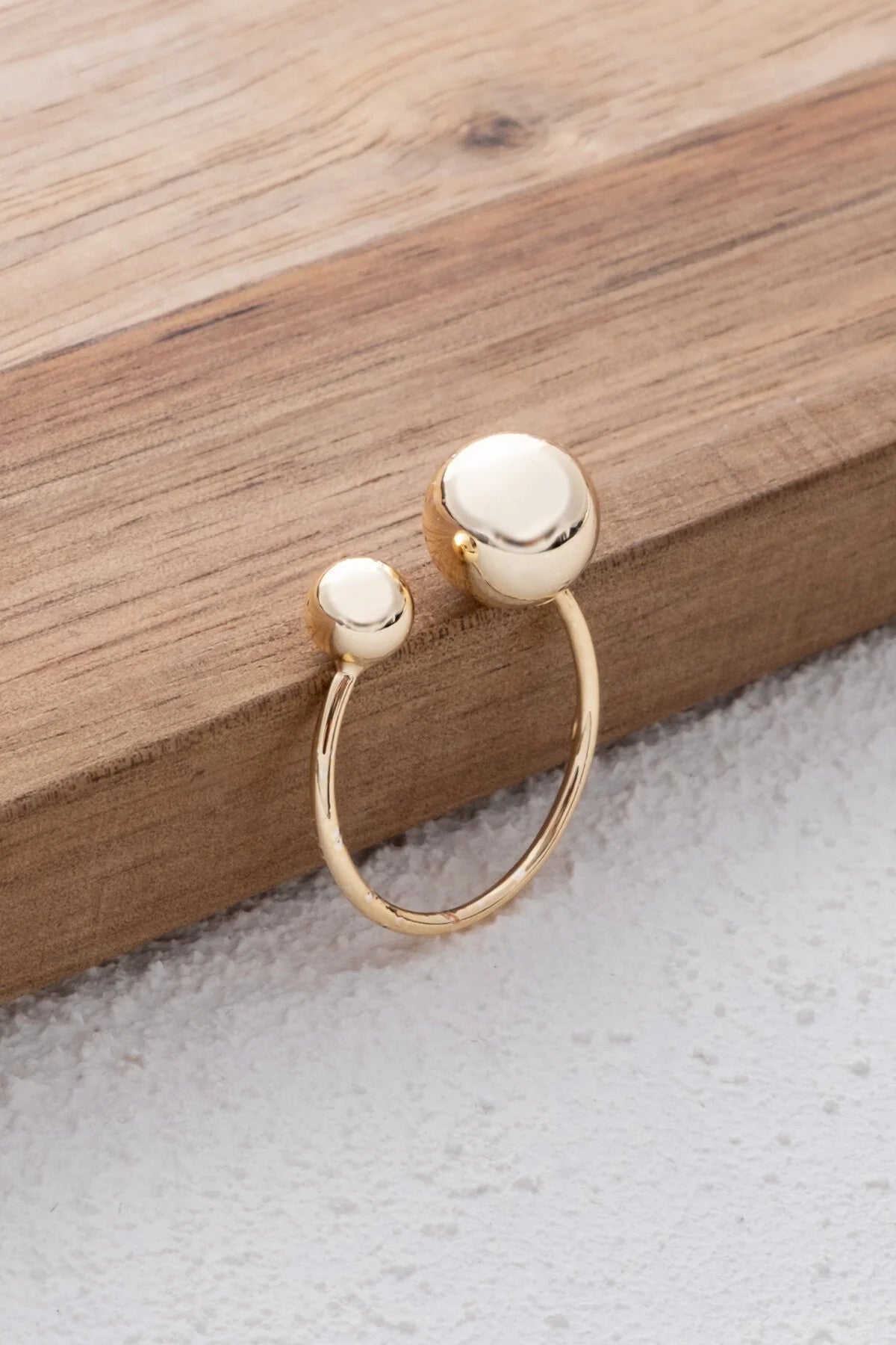 Top Boncuk Detaylı Yüzük 2li Topçuklu Plaka Free Size Önden Ayarlanabilir Ölçü En 1 cm