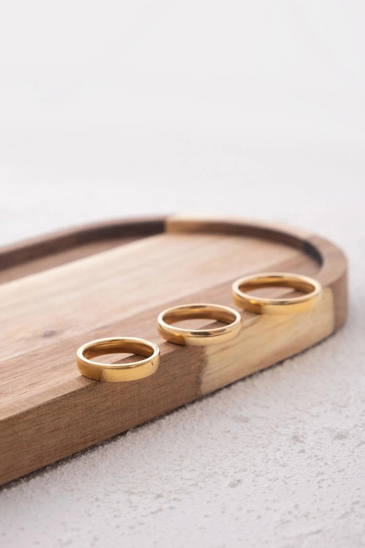 Çelik Alyans Yüzük Kararmaz Kalın Alyans 4mm Unisex