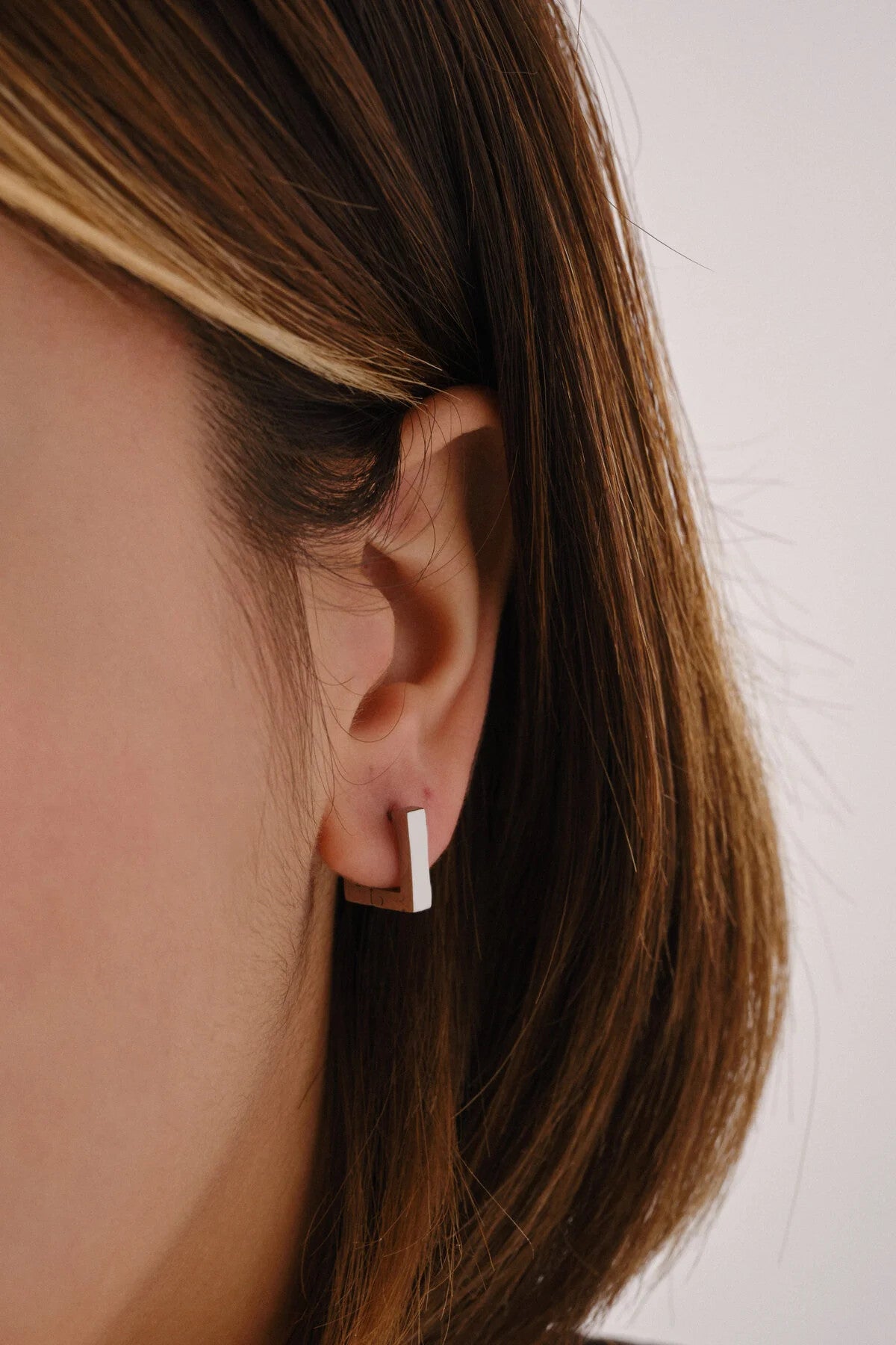 Çelik Kare Küpe Kararmaz Plaka Minimal 1.2cm Günlük Kullanıma Uygun