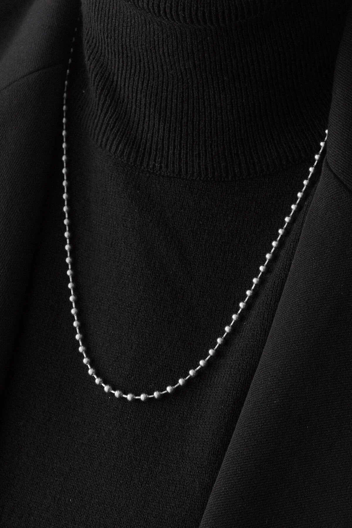 Çelik Top Dorika Zincir Kolye Top Boncuk Zincir 3mm Kombinlik