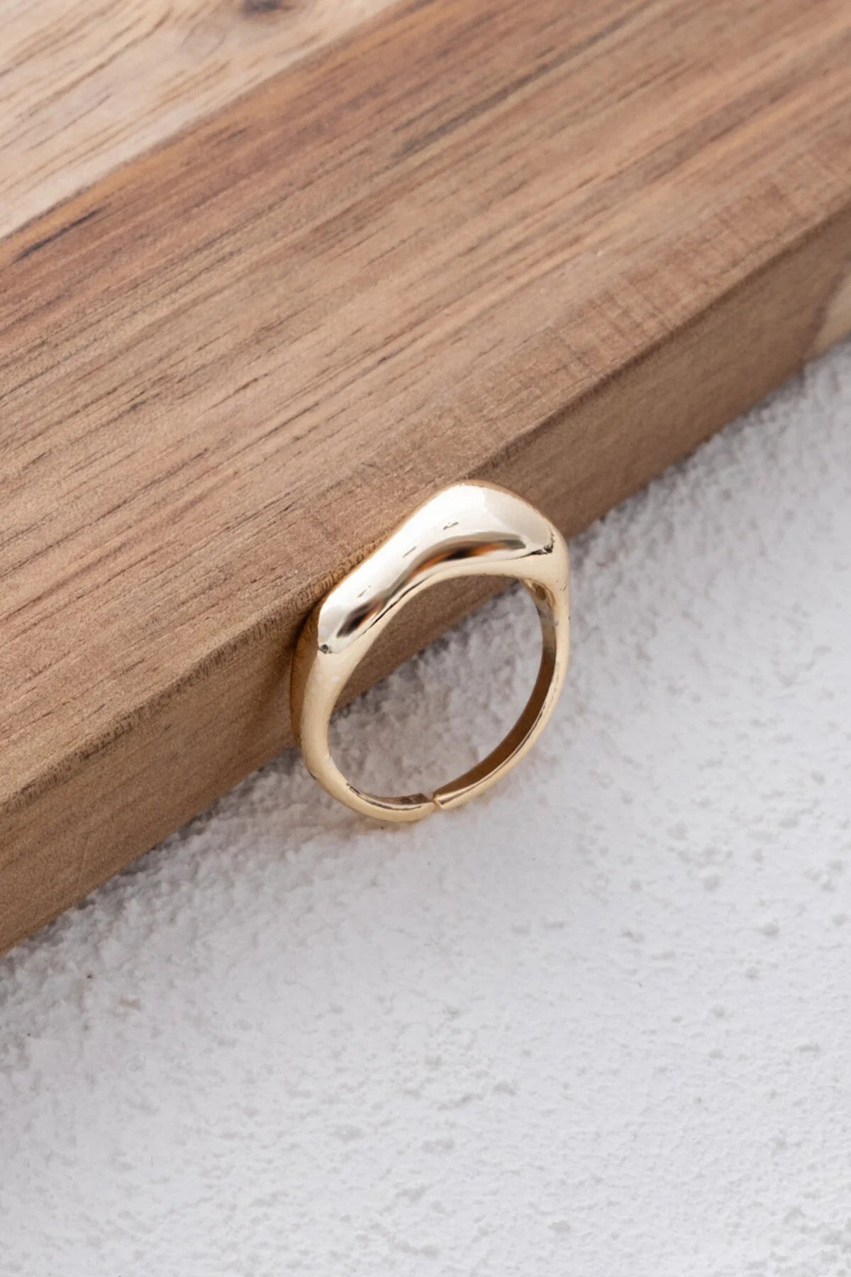 Asimetrik Kesim Yüzük Plaka Free Size Ayarlanabilir Ölçü