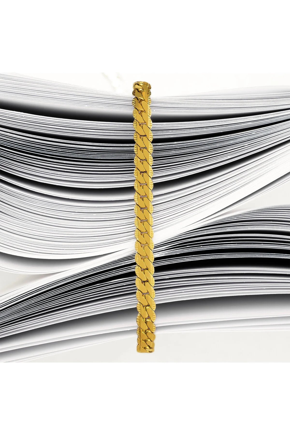 Çelik Büyük Küba Zincir Kolye Kararmaz