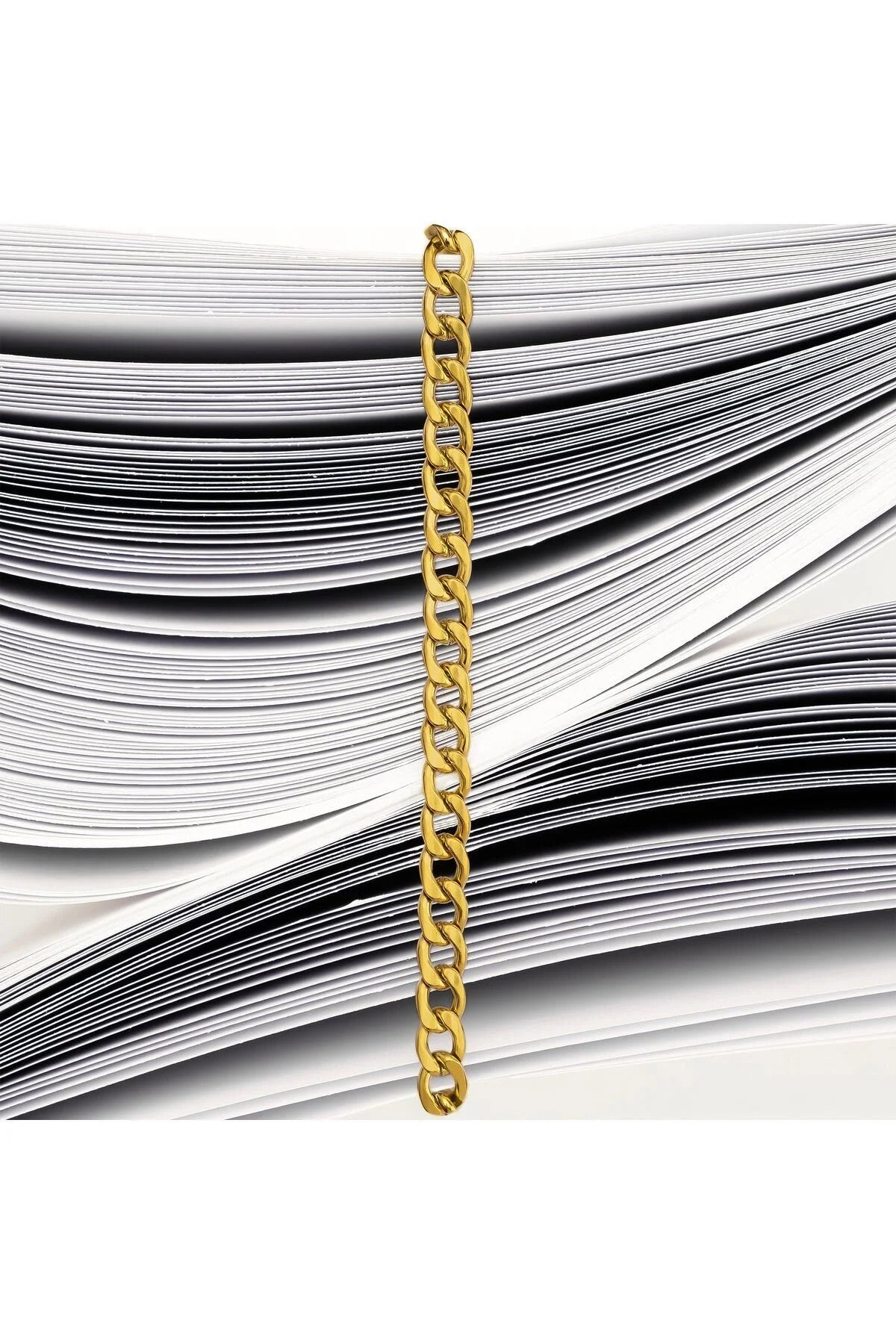 Çelik Küba Zincir Kolye Forse Zincir Kararmaz