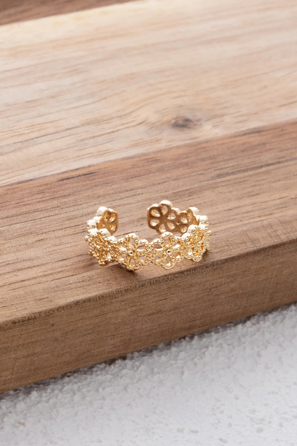 Çiçek Modelli Yüzük Dantel Model Free Size Ayarlamalı Ölçü