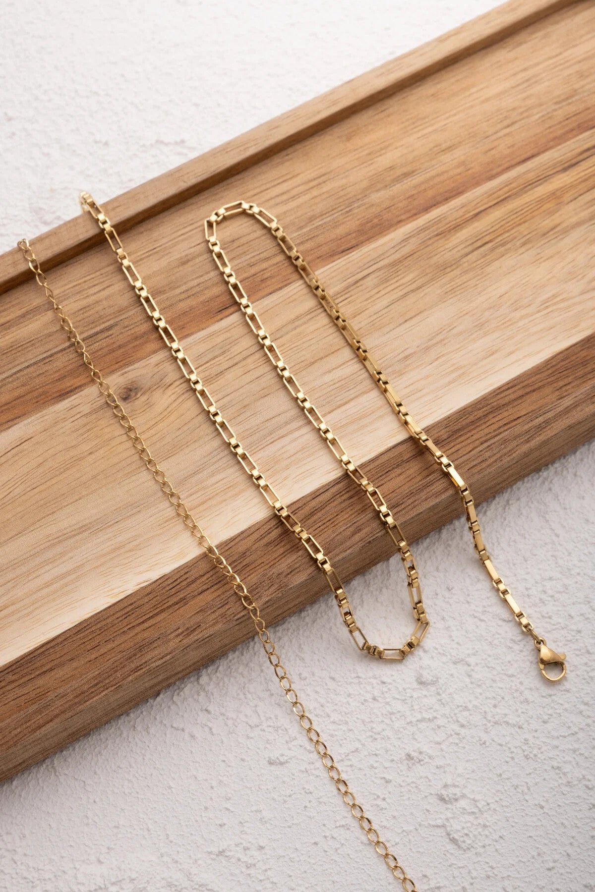 Çelik Dikdörtgen Kare Bel Zinciri Günlük Kullanıma Uygun Kutu Dikdörtgen Zincir 60-75cm 2mm