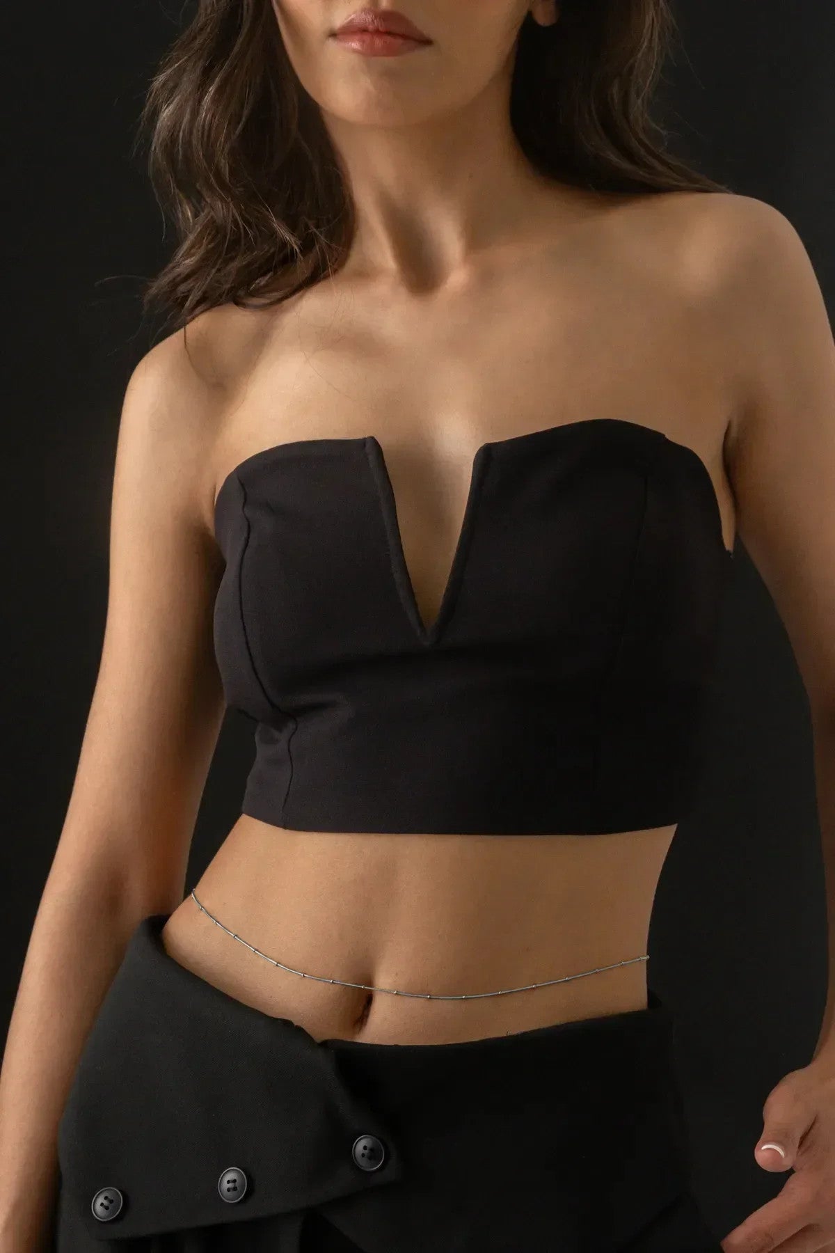 Çelik Topçuklu İnce Balık Sırtı Yılan Bel Zinciri Günlük Kullanıma Uygun Kararmaz Zincir 60-75cm 1mm