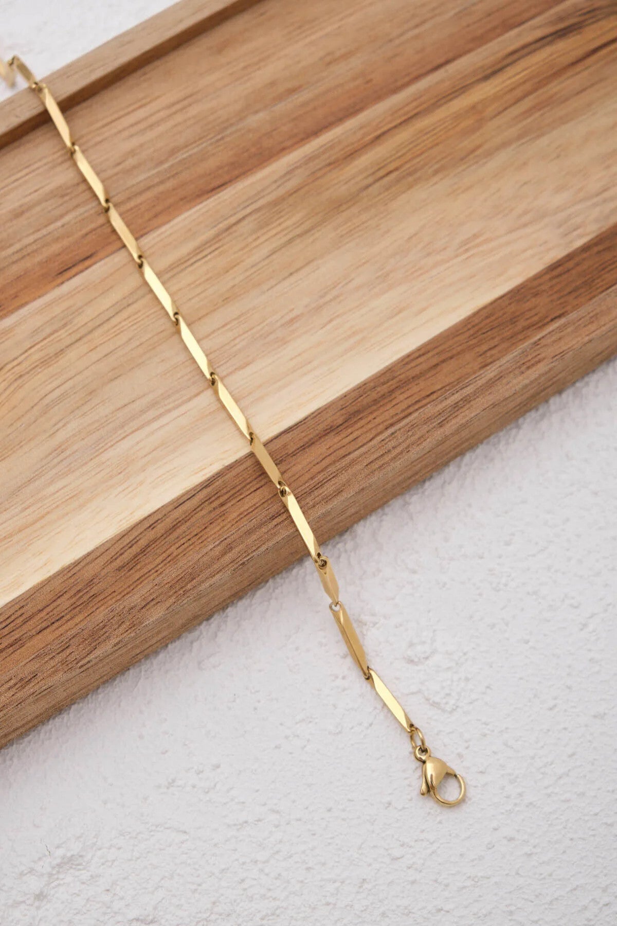 Çelik Küp Üçgen Zincir Bileklik Prizma Kararmaz 21cm 2mm Günlük Kullanıma Uygun