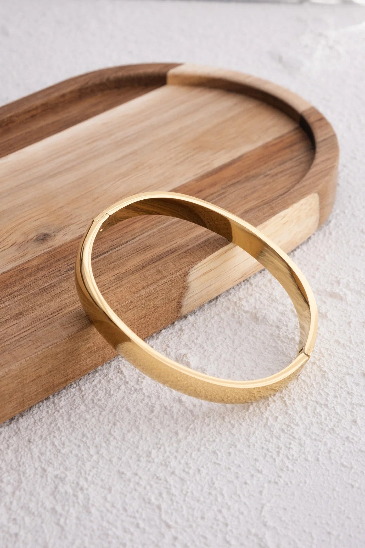 Çelik Kalın Kelepçe Bileklik Kararmaz