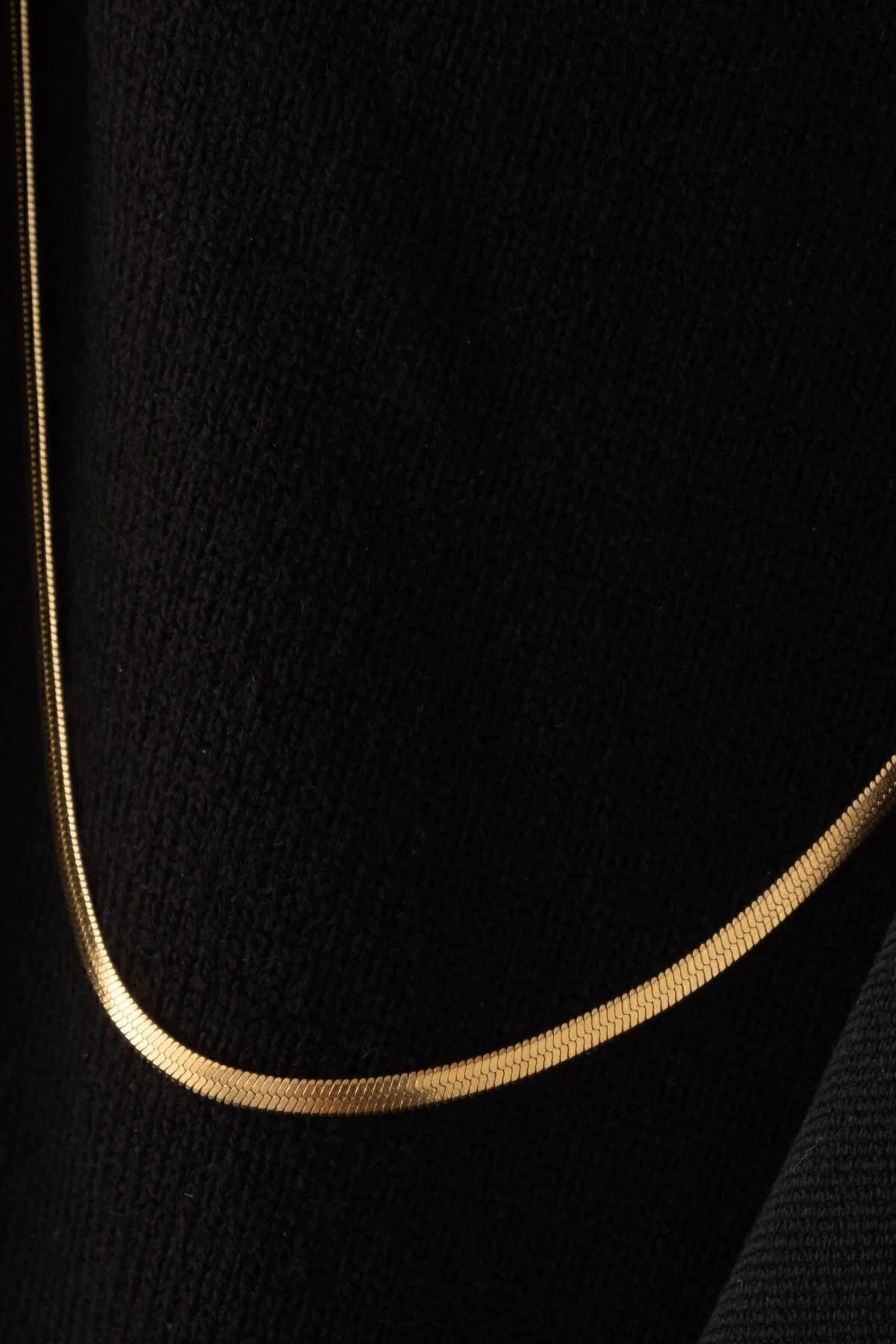 Çelik Ince Italyan Zincir Balık Sırtı Yılan Kolye Kararmaz 60cm/3mm Unisex