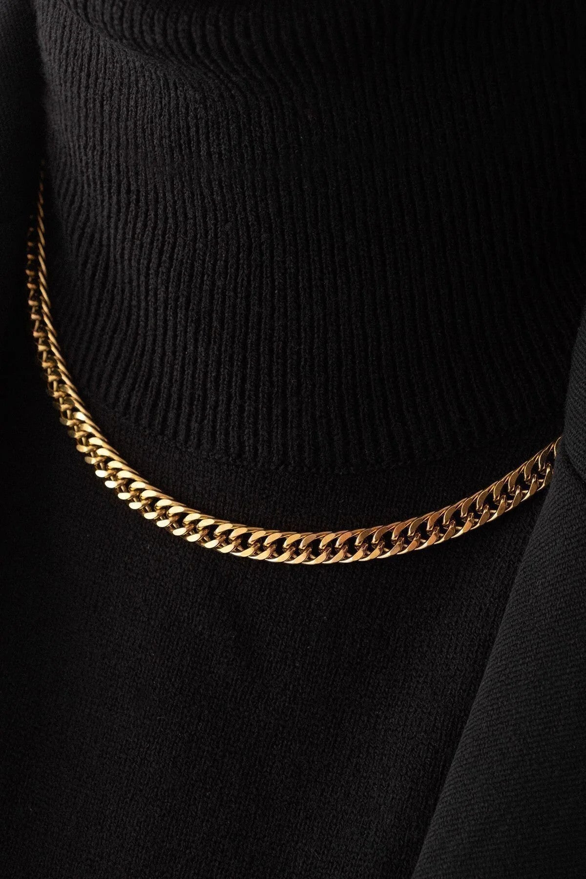 Çelik Almak Gurmet Zincir Kolye Miami Büyük Küba Kolye 6mm Kararmaz