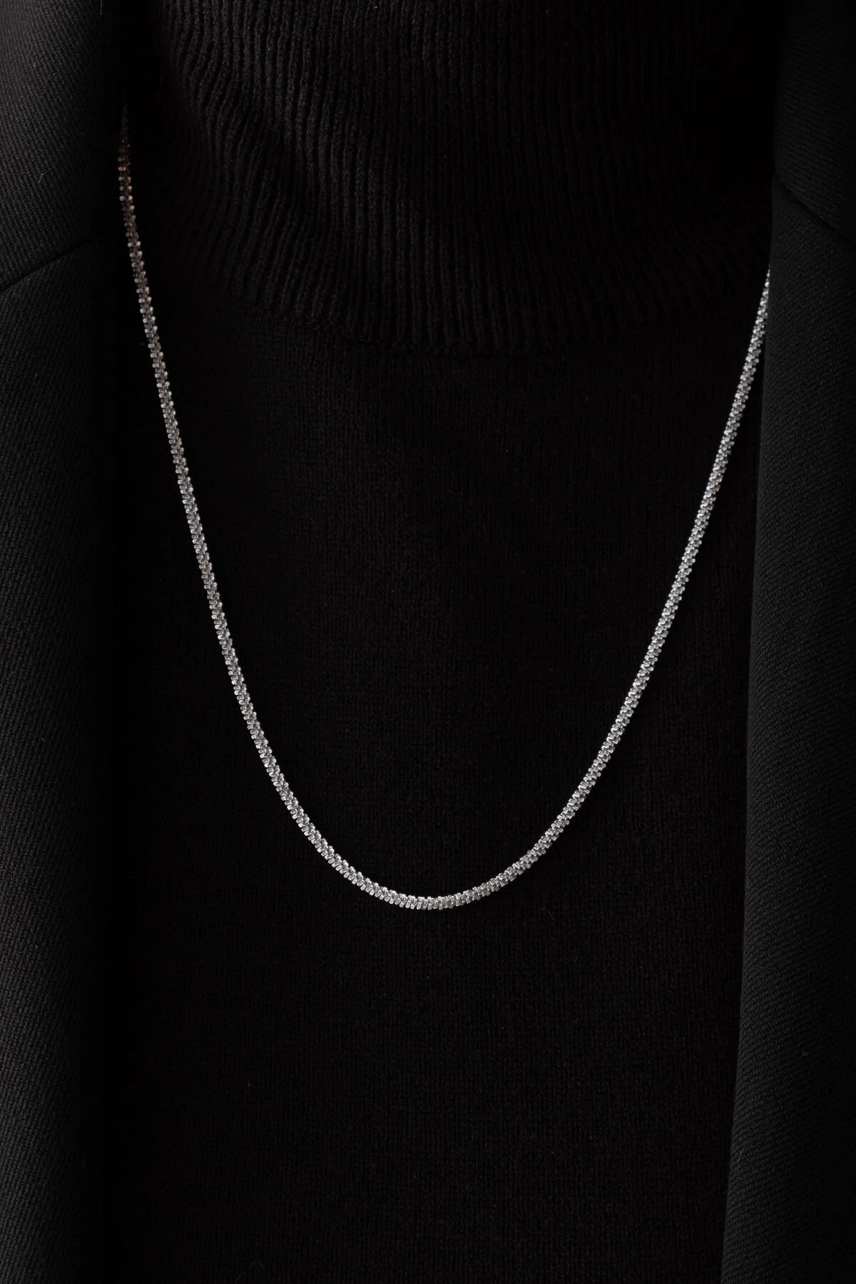 Çelik Halat Elmas Kolye Kararmaz Ezme Diken Zincir