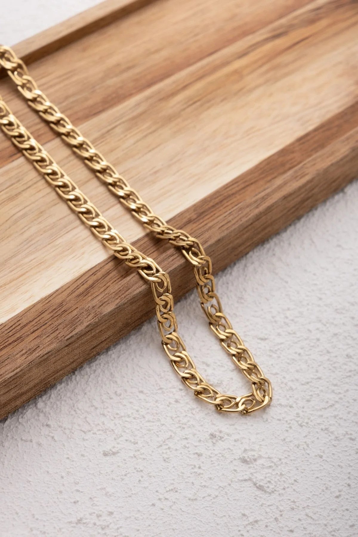 Çelik Kalın Salyangoz Bel Zinciri Minimal Ataç Model Kararmaz 6mm 60+75cm Günlük Kullanıma Uygun