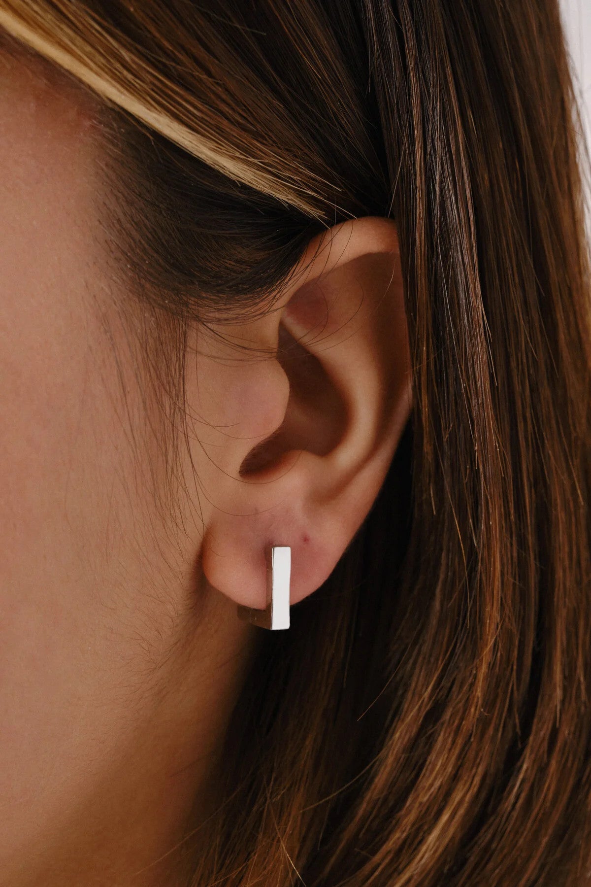 Çelik Kare Küpe Kararmaz Plaka Minimal 1.2cm Günlük Kullanıma Uygun