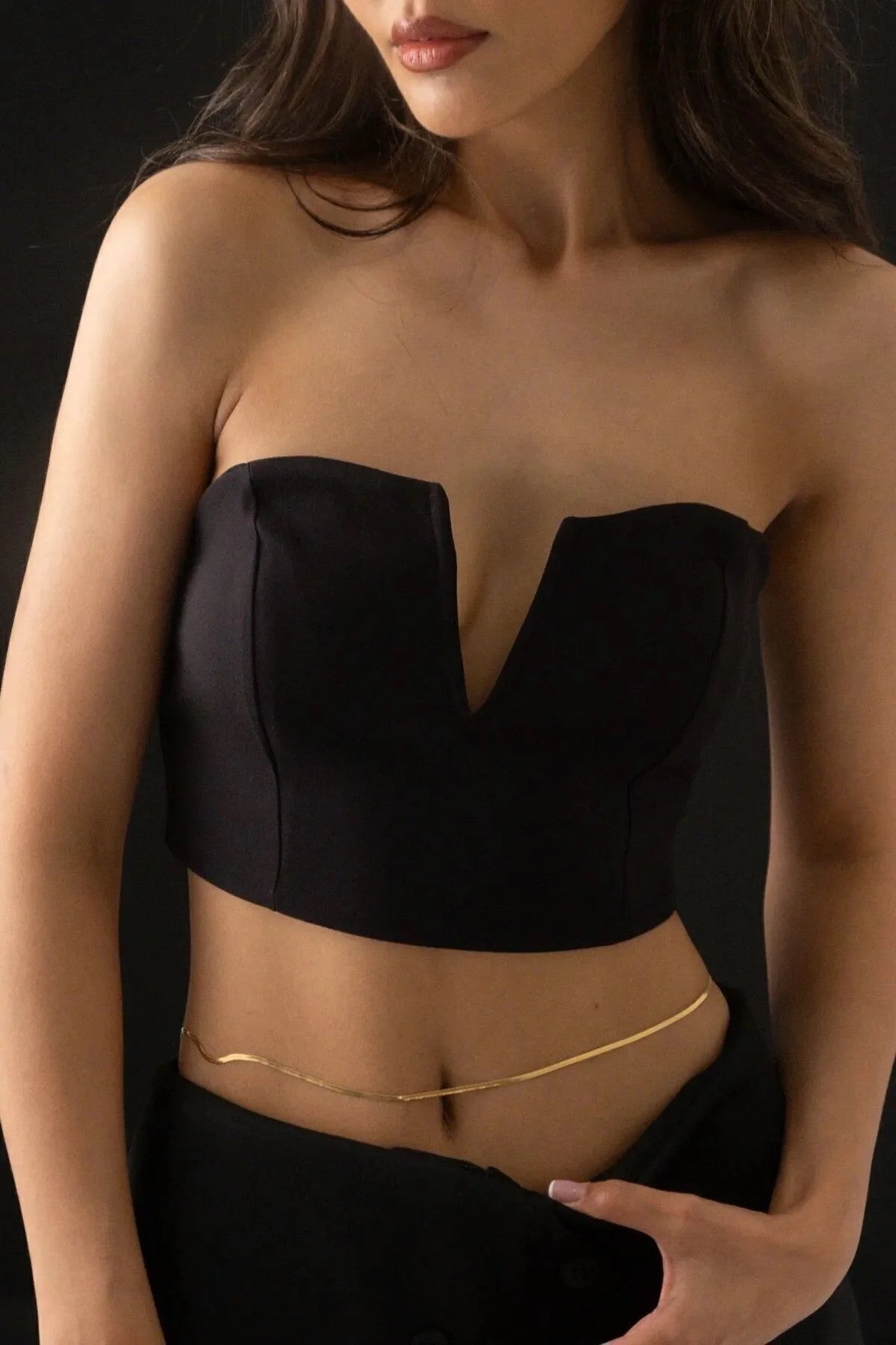 Çelik Italyan Bel Zinciri Balık Sırtı Zincir Günlük Kullanıma Uygun Kararmaz Zincir 80-15cm 3mm