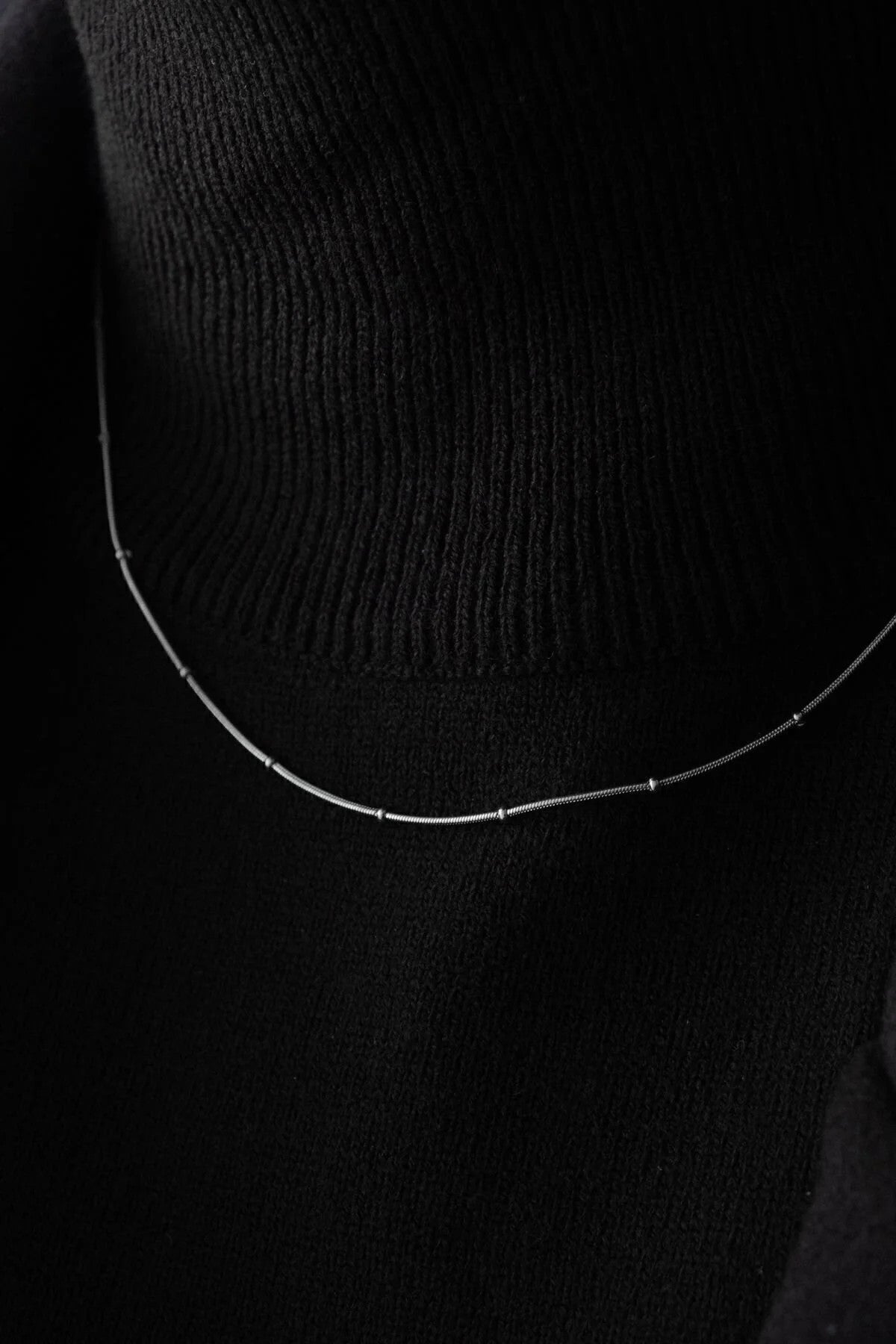 Çelik Topçuklu Ince Balık Sırtı Yılan Zincir Kolye Ince Italyan Zinciri 1mm Zarif Minimal Kombinlik