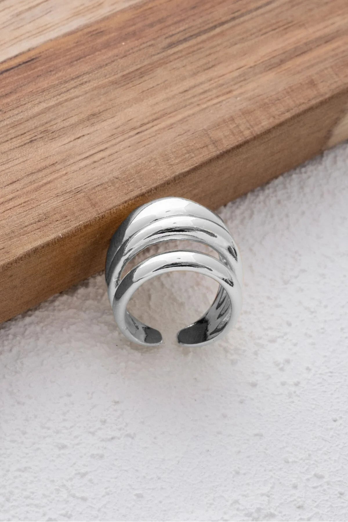 Çoklu Bombeli Yüzük 4lü Birleşik Plaka Free Size Ayarlanabilir Ölçü