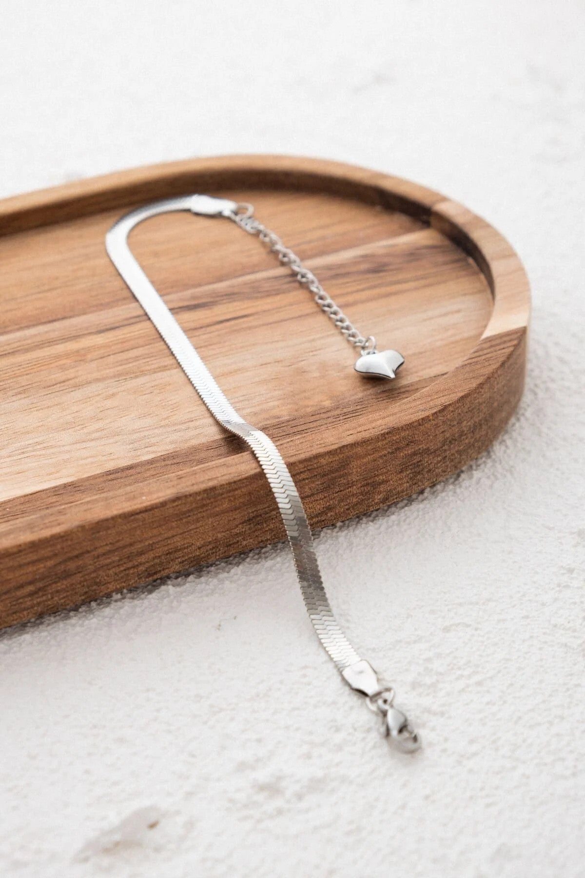 Çelik İtalyan Zinciri Bileklik 18cm+5cm Kararmaz