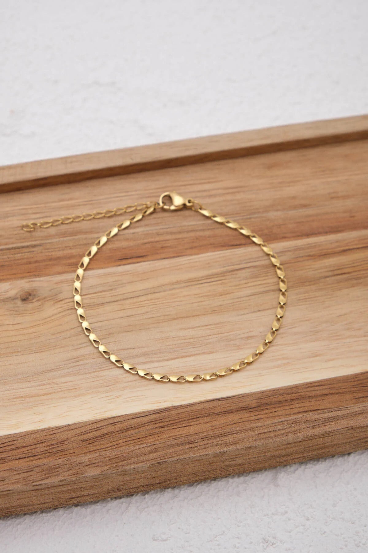 Çelik İnce Papağan Zincir Bileklik Kararmaz 17+4cm 2mm Günlük Kullanıma Uygun