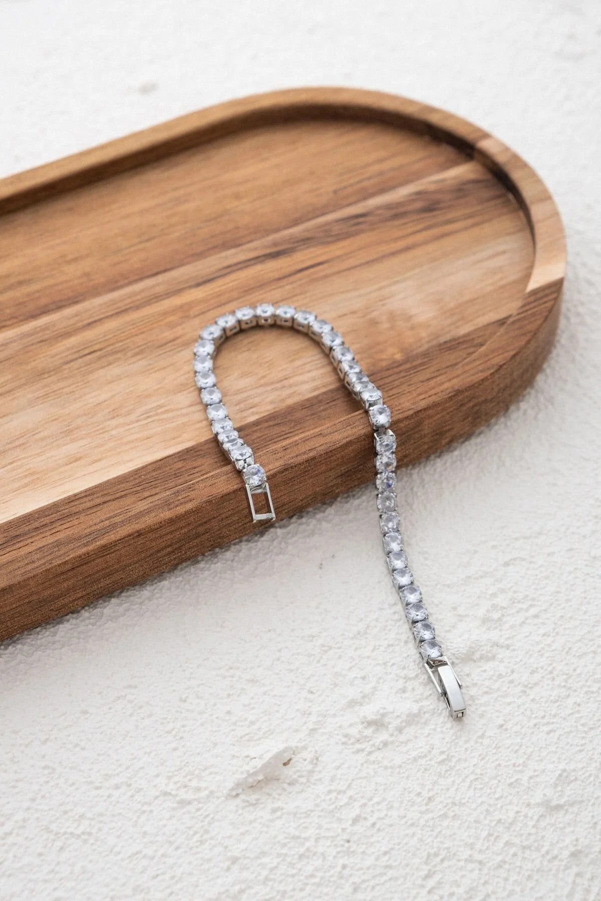 Vıp Seri Su Yolu Bileklik Tek Taş Sıralı Suyolu Bilezik