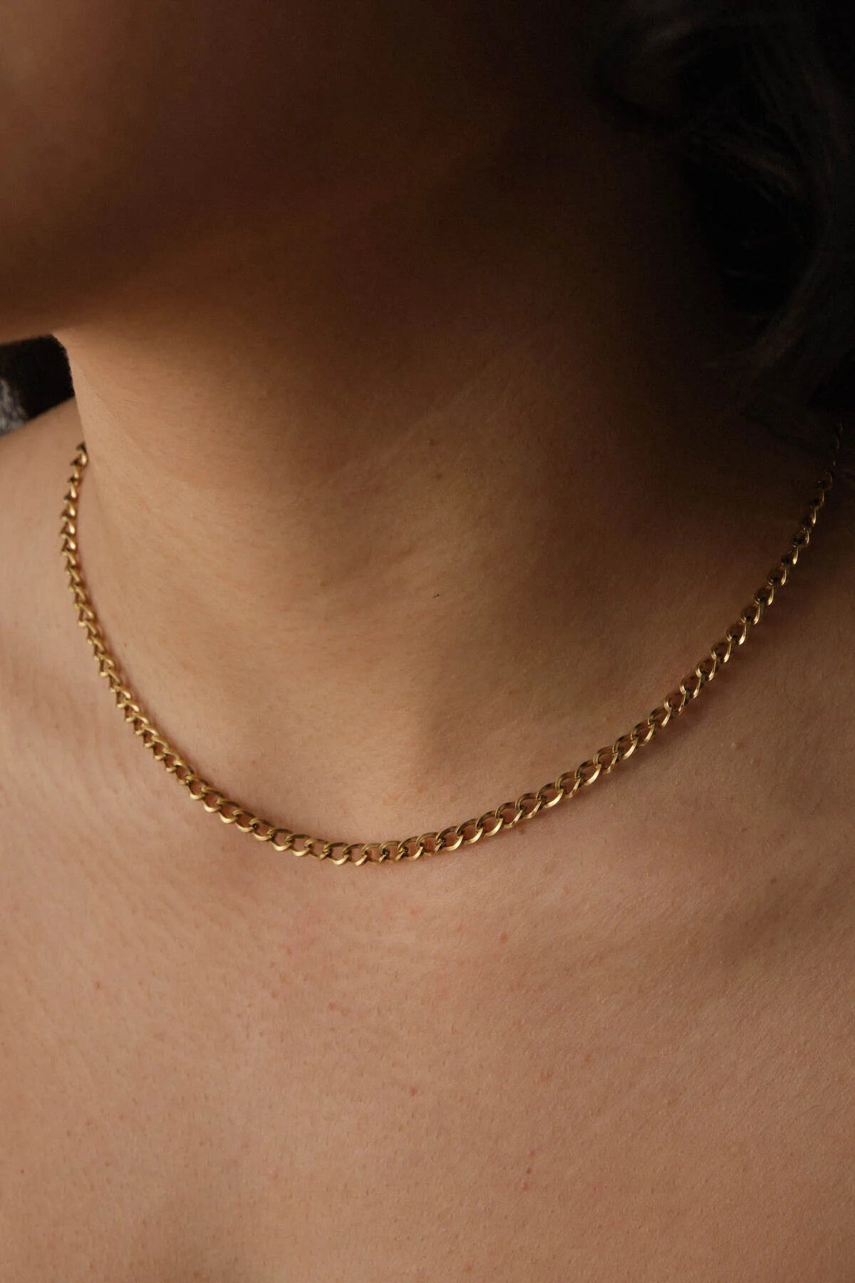 Çelik Klasik Forse Zincir Kolye 4mm Kararmaz