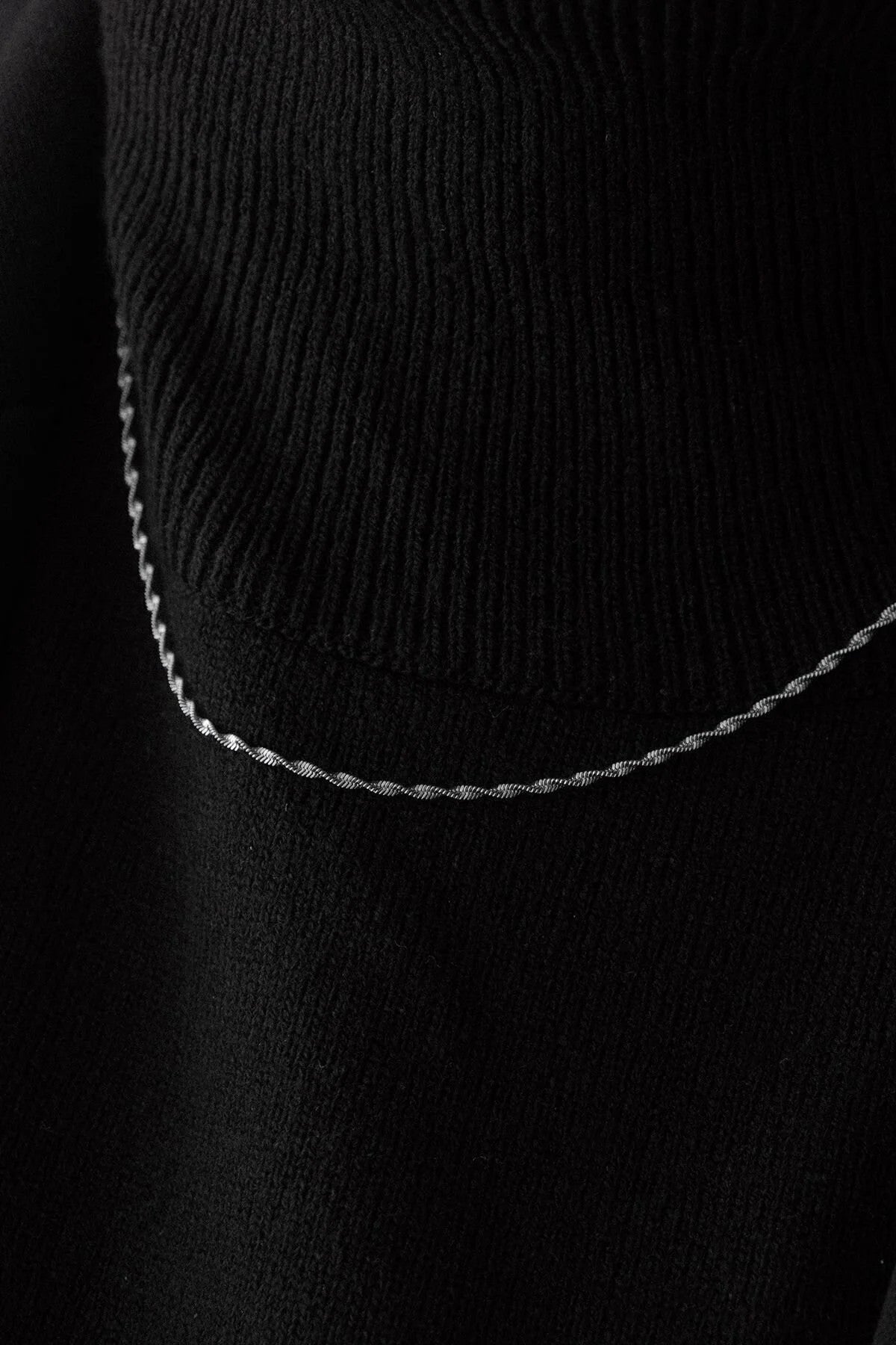 Çelik Ince Singapur Zincir Kolye Ince Burgu Zincir 1mm Zarif Minimal 45cm&60cm