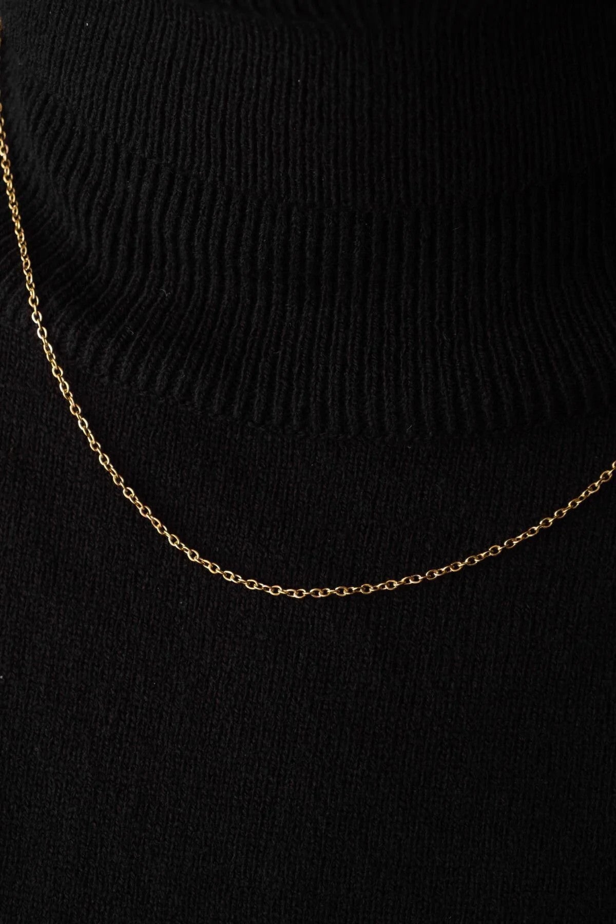 Çelik Forse Klasik Zincir Kolye Kararmaz 1mm Kişiselleştirilebilir Ölçüler Altın, Gümüş, Rose