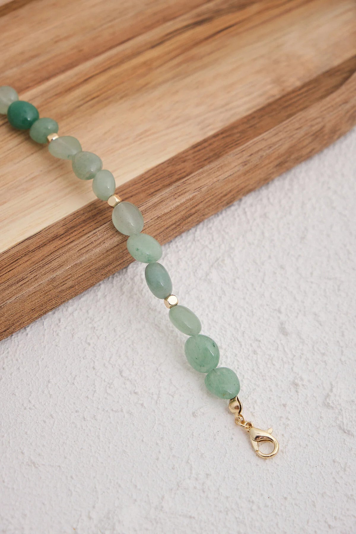 Akik Doğal Taş Bileklik 17cm+4cm El İşi Özel Yapım Gerçek Akik Taş