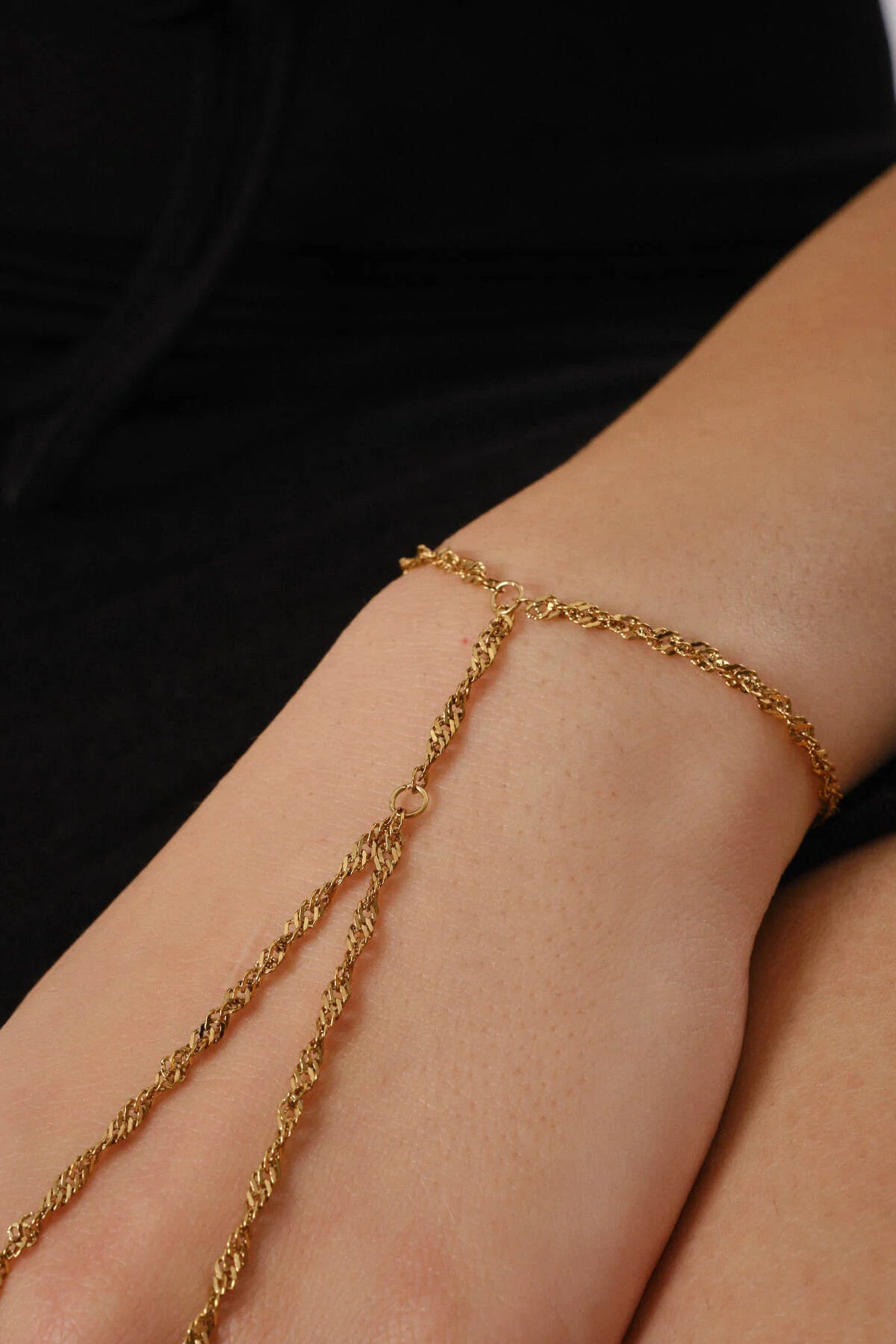 Çelik Singapur Şahmeran Burgu Zincir Şahmeran Bileklik