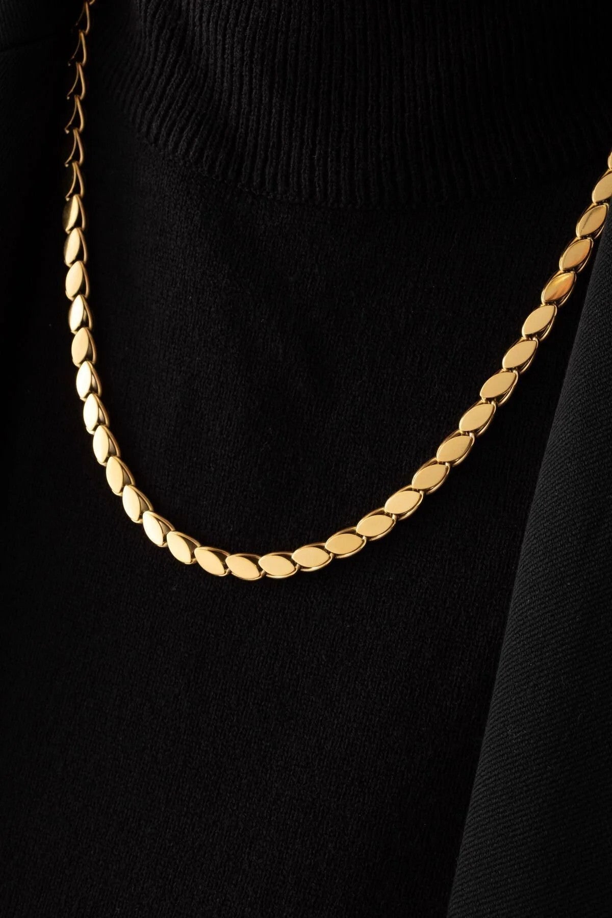 Çelik Arpa Zincir Kolye Kararmaz 60cm 5mm