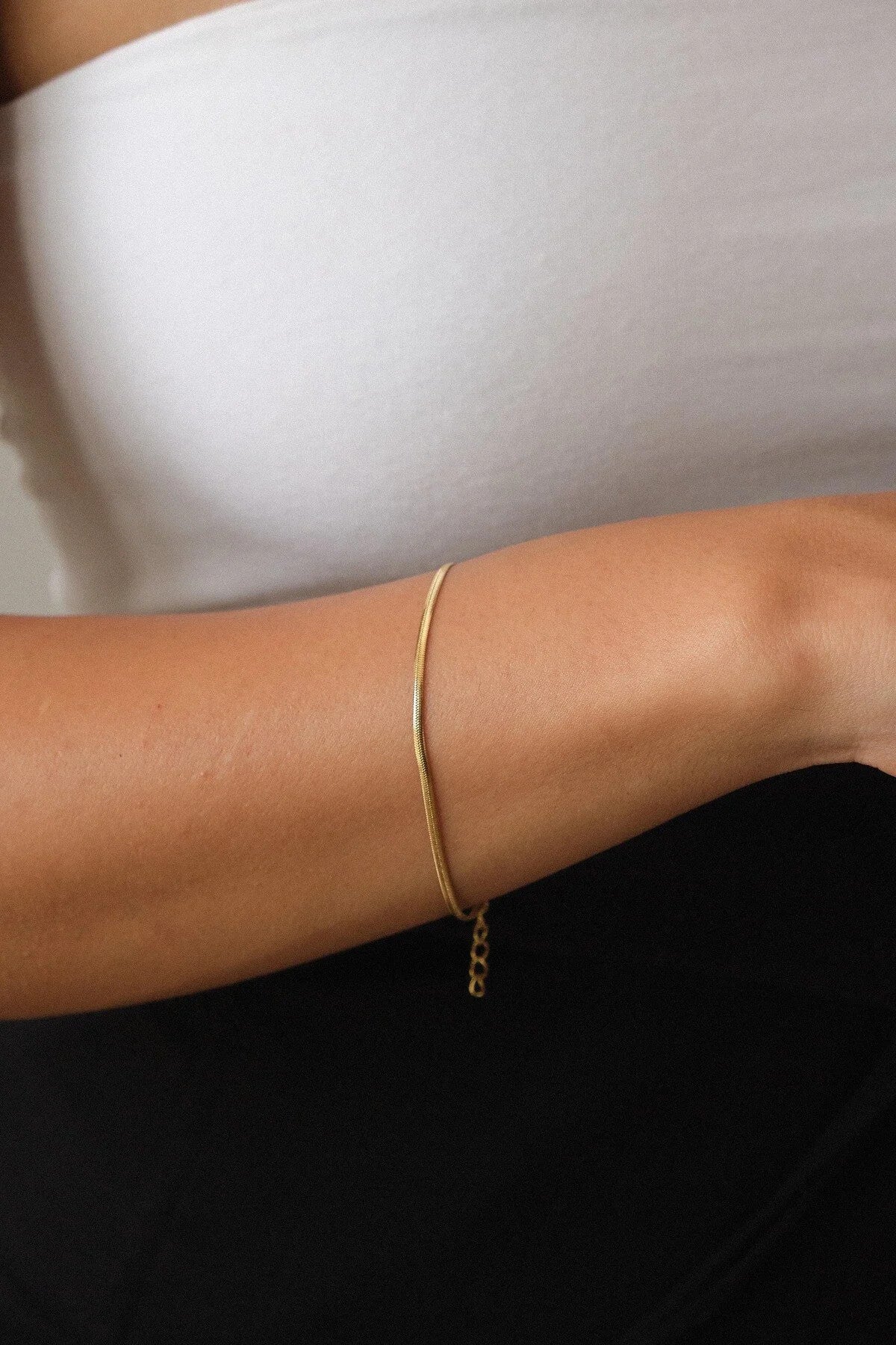 Çelik İnce İtalyan Bileklik Balık Sırtı Model Kararmaz 17+6cm 2mm Günlük Kullanıma Uygun