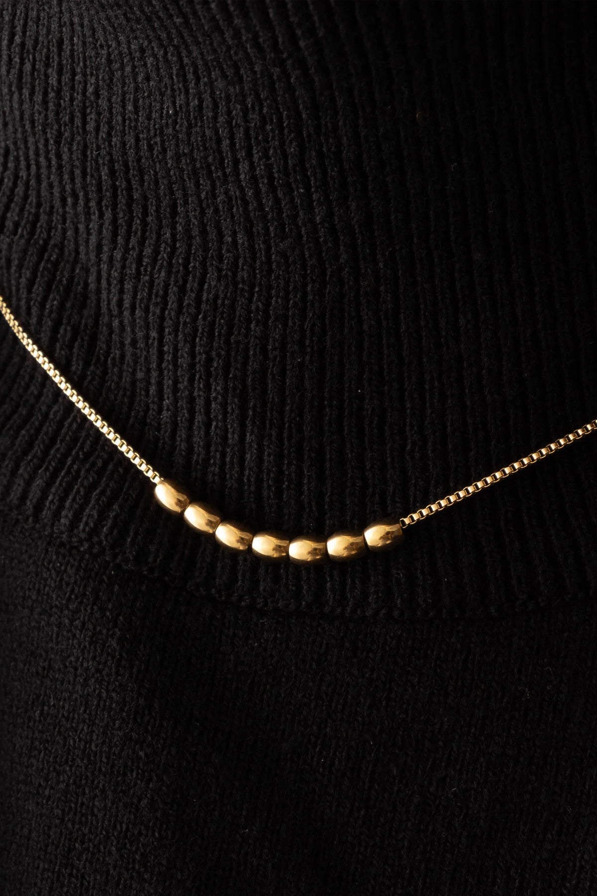 Çelik Topçuklu Zincir Kolye Kararmaz