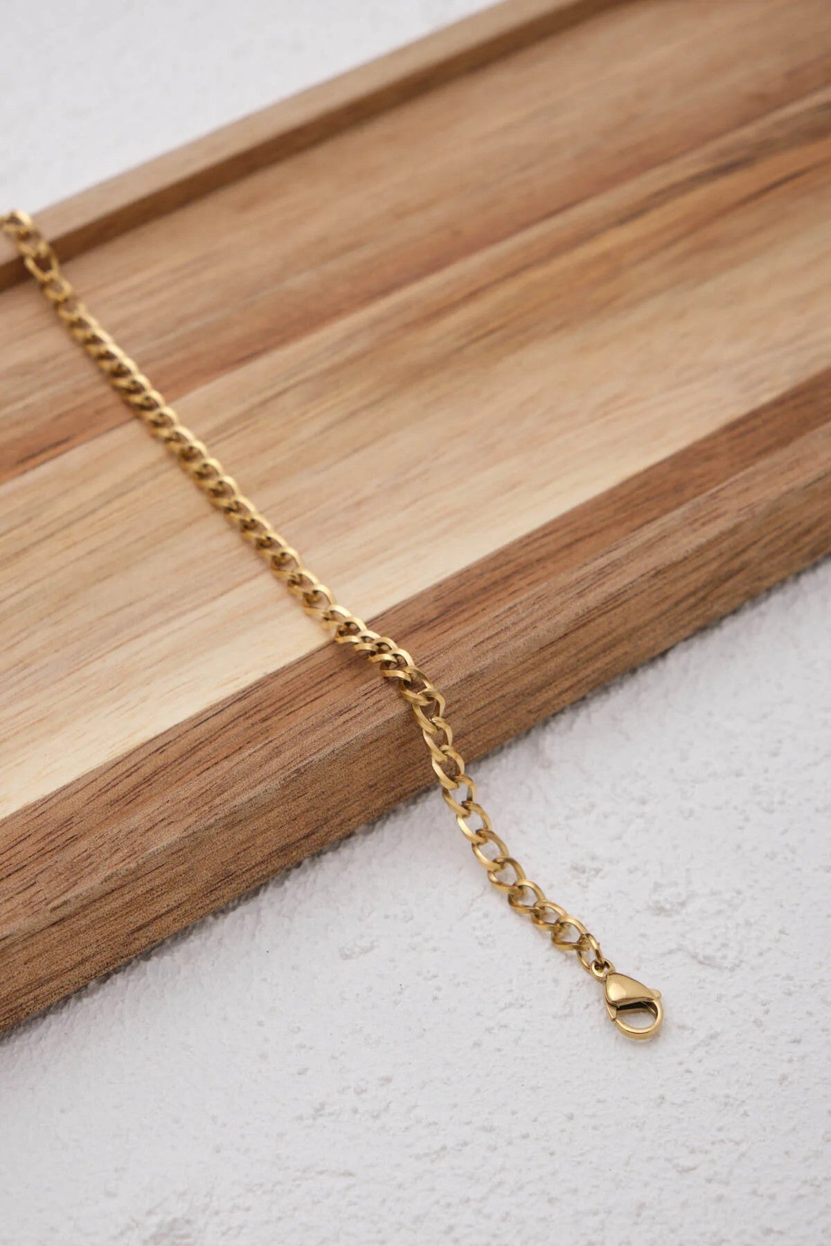 Çelik Klasik Forse Zincir Bileklik Kararmaz 17+4cm & 21cm 4mm