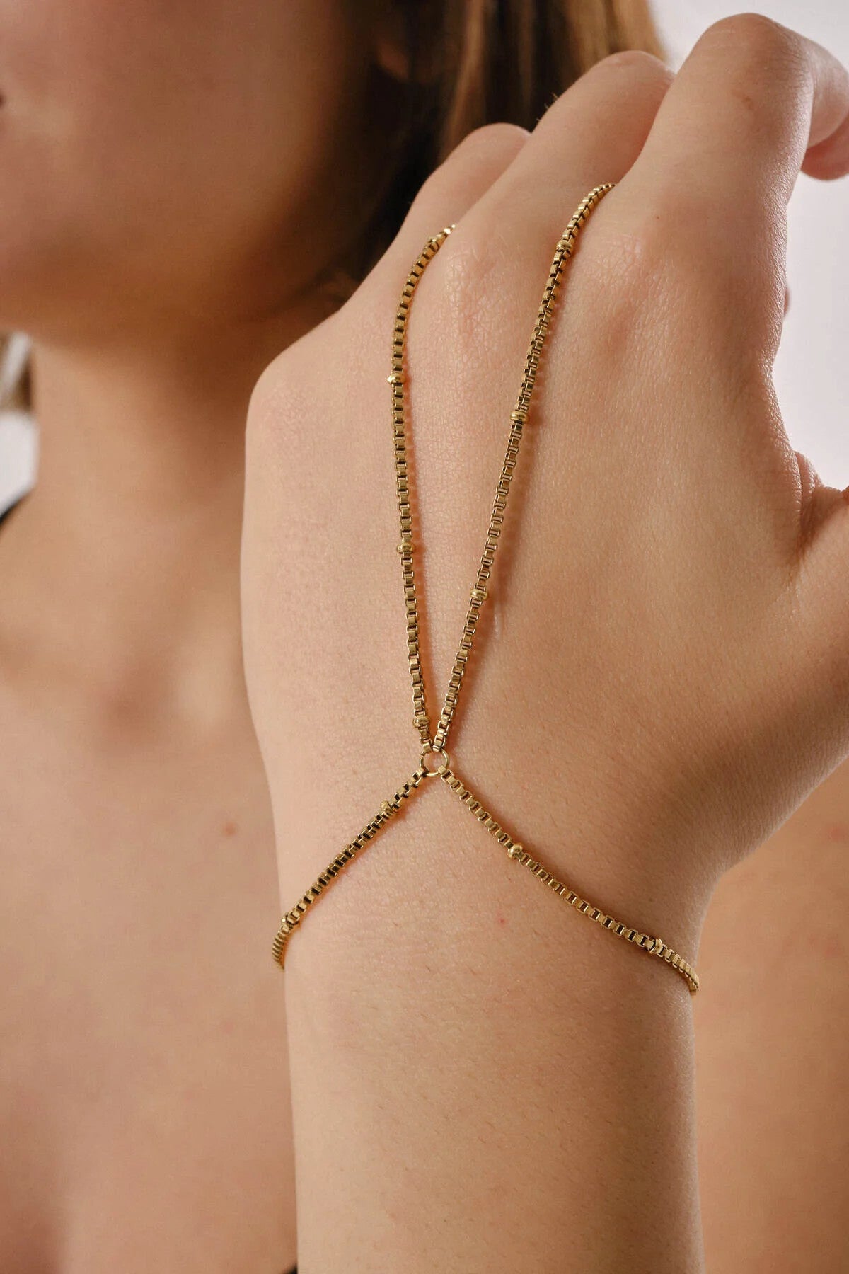 Çelik Toplu Kutu Kare Şahmeran Kutu Kare Zincir Şahmeran Bileklik