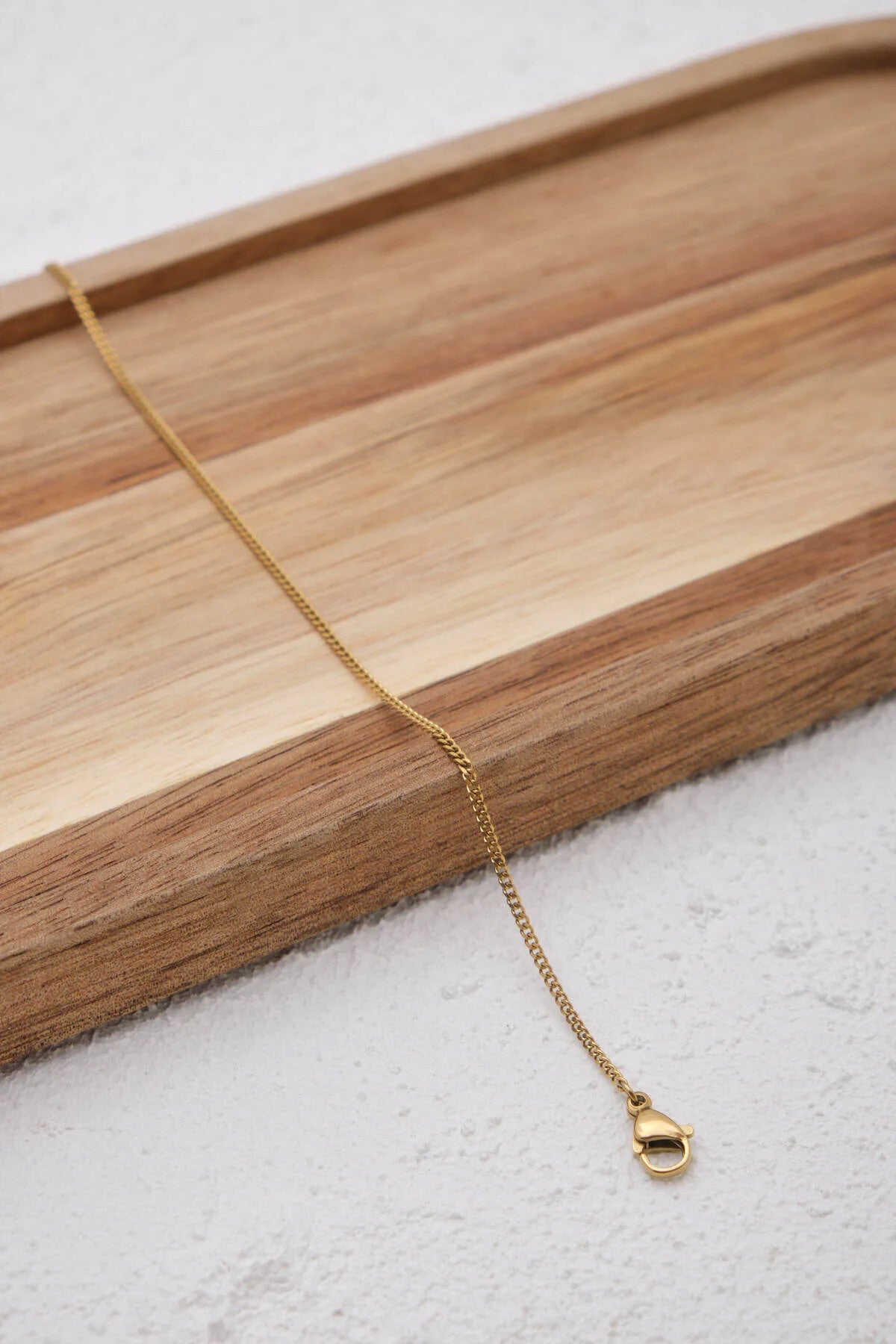 Çelik Hayalet Gurmet Zincir Bileklik Minimal Kararmaz 17+4cm 1mm Günlük Kullanıma Uygun