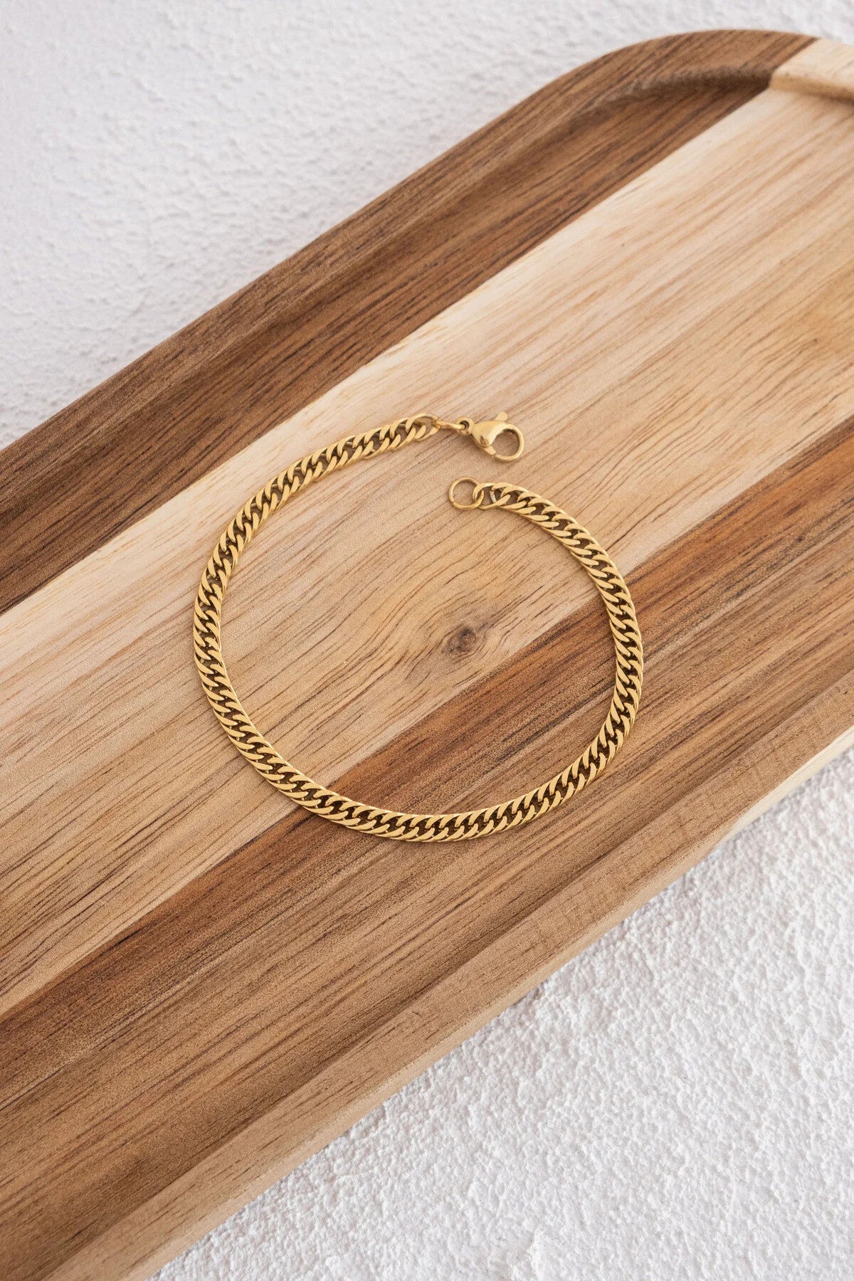 Çelik Almak Gurmet Zincir Bileklik Miami Küçük Zarif Küba Bileklik 3mm Kararmaz 17+4cm-21cm