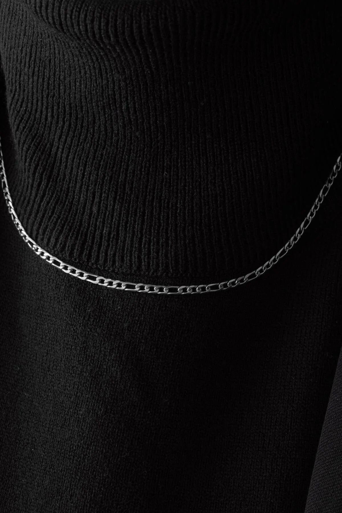 Çelik İnce Figaro Zincir Kolye Kararmaz 3mm Unisex