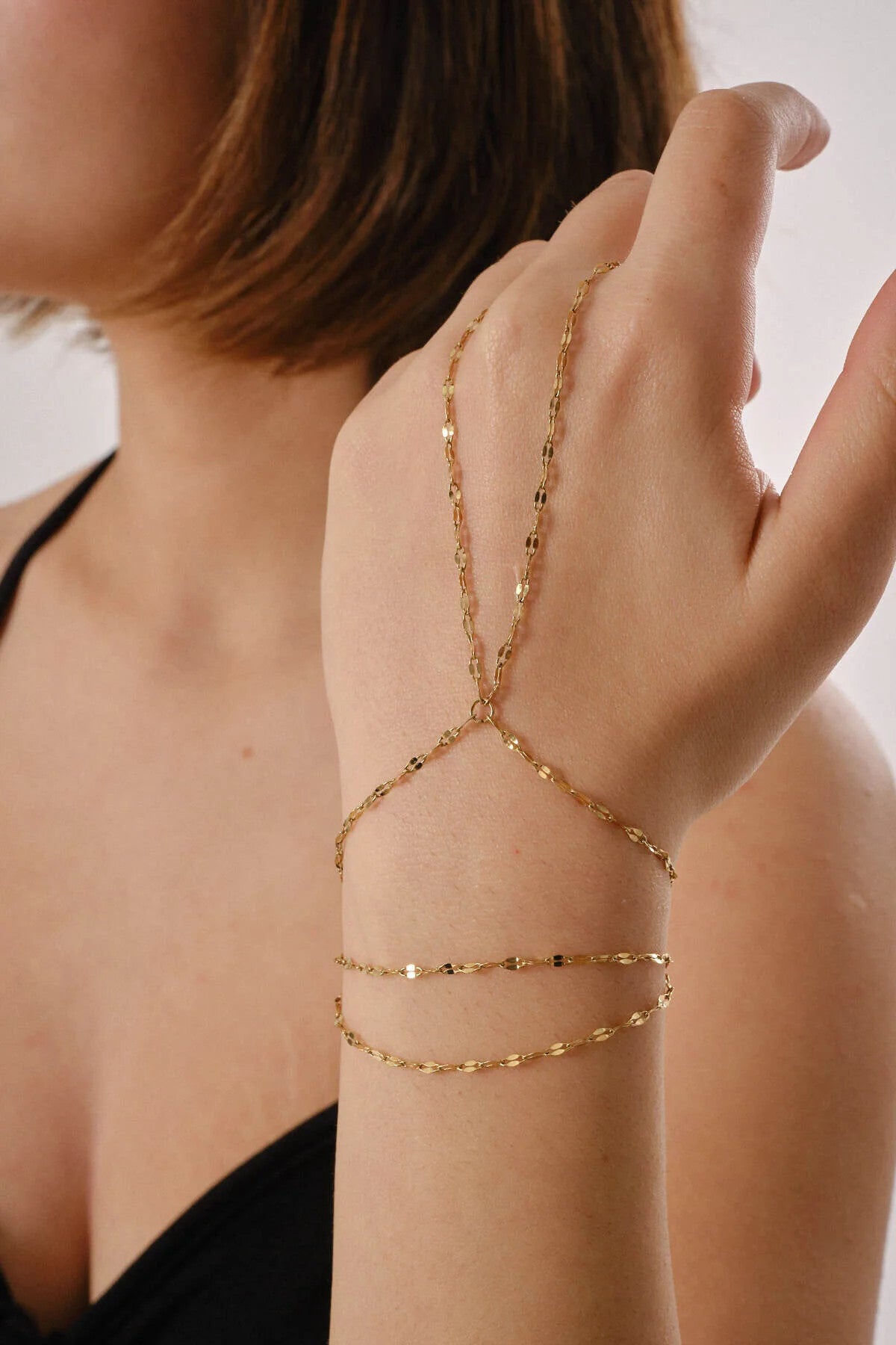 Çelik Dudak Şahmeran Aynalı Çift Dolama Zincir Şahmeran Bileklik