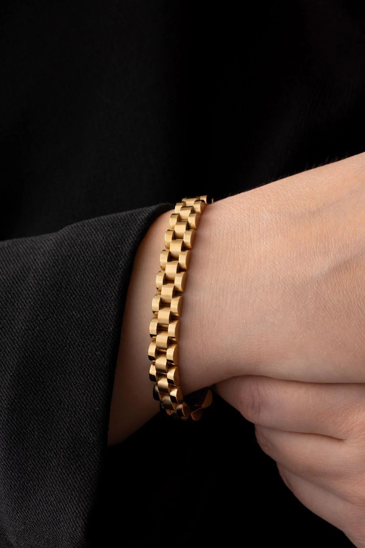 Çelik Bileklik Kararmaz Unisex 21cm