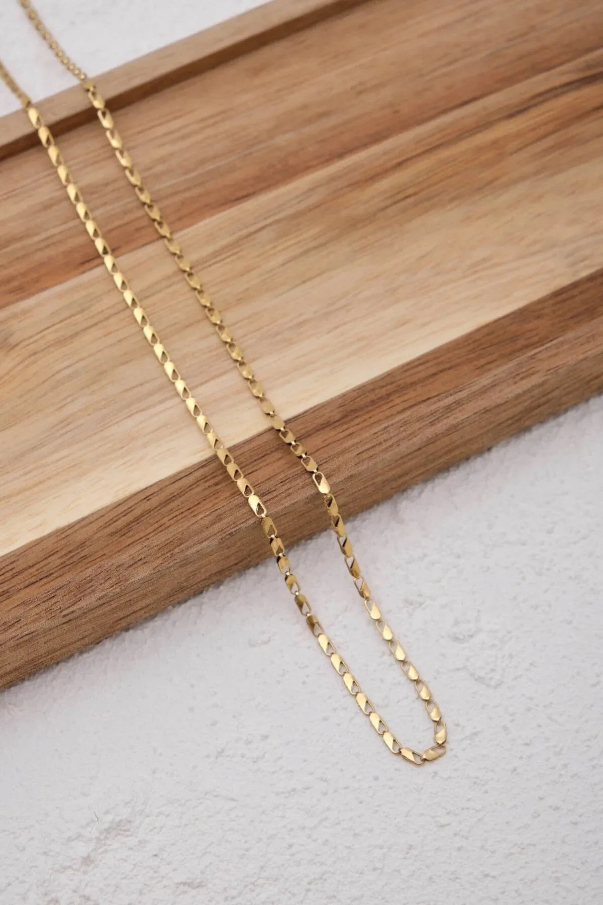 Çelik Papağan Erkek Zincir Kolye 2mm Kararmaz