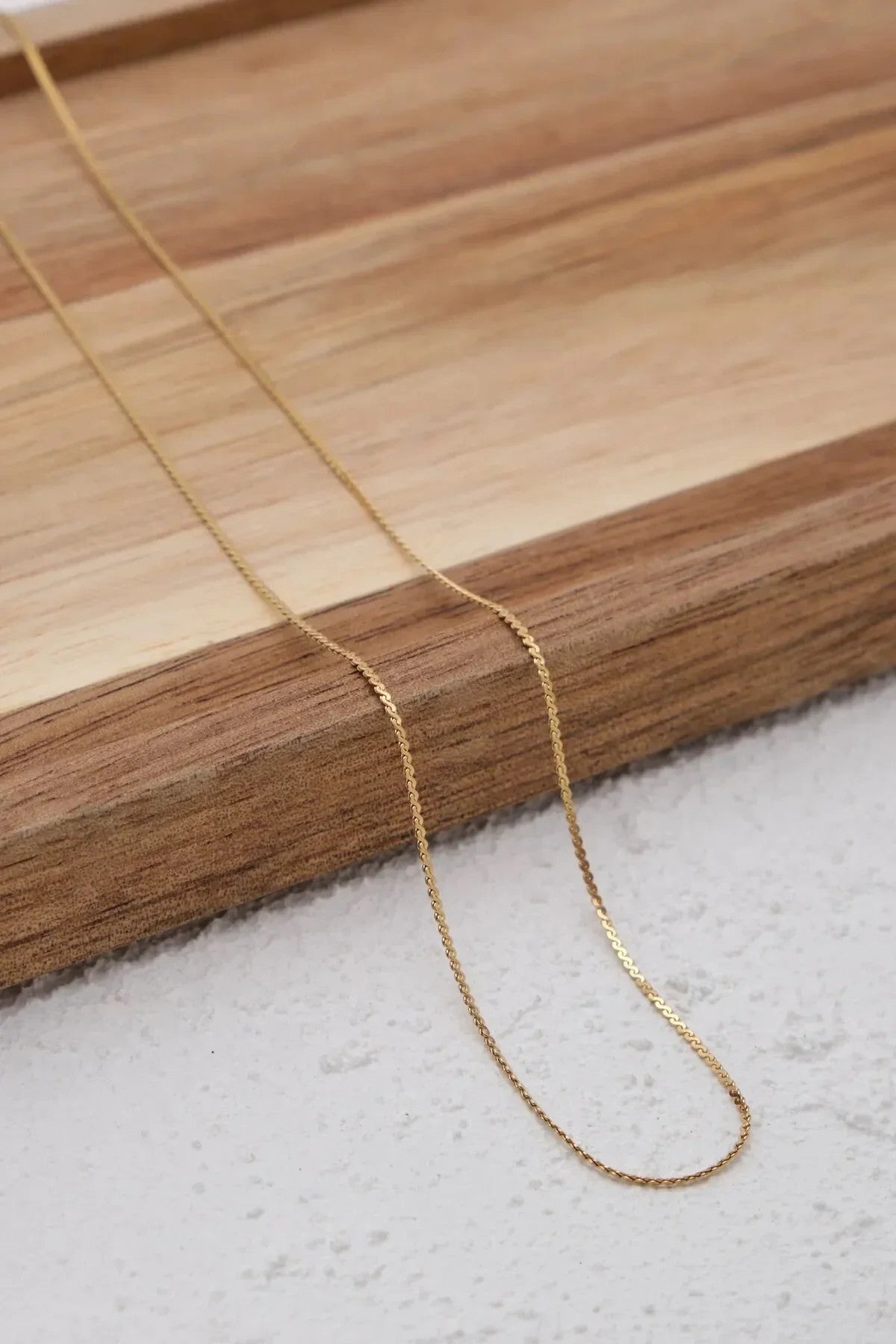 Çelik Ezme Erkek Kolye 1mm Dolama Kararmaz Zincir 60cm