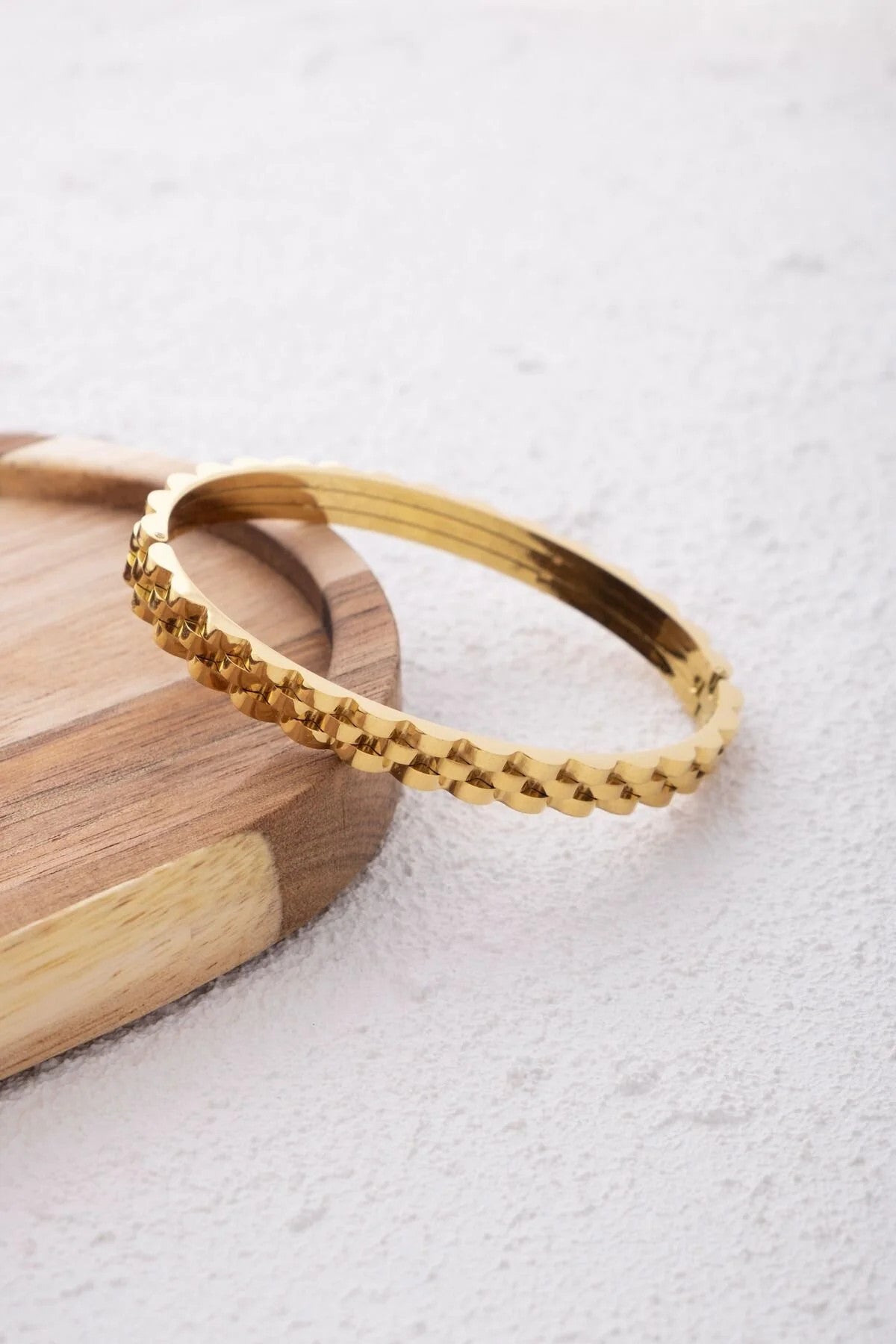 Çelik Saat Kordon Kelepçe Bileklik Kararmaz Gümüş 18cm