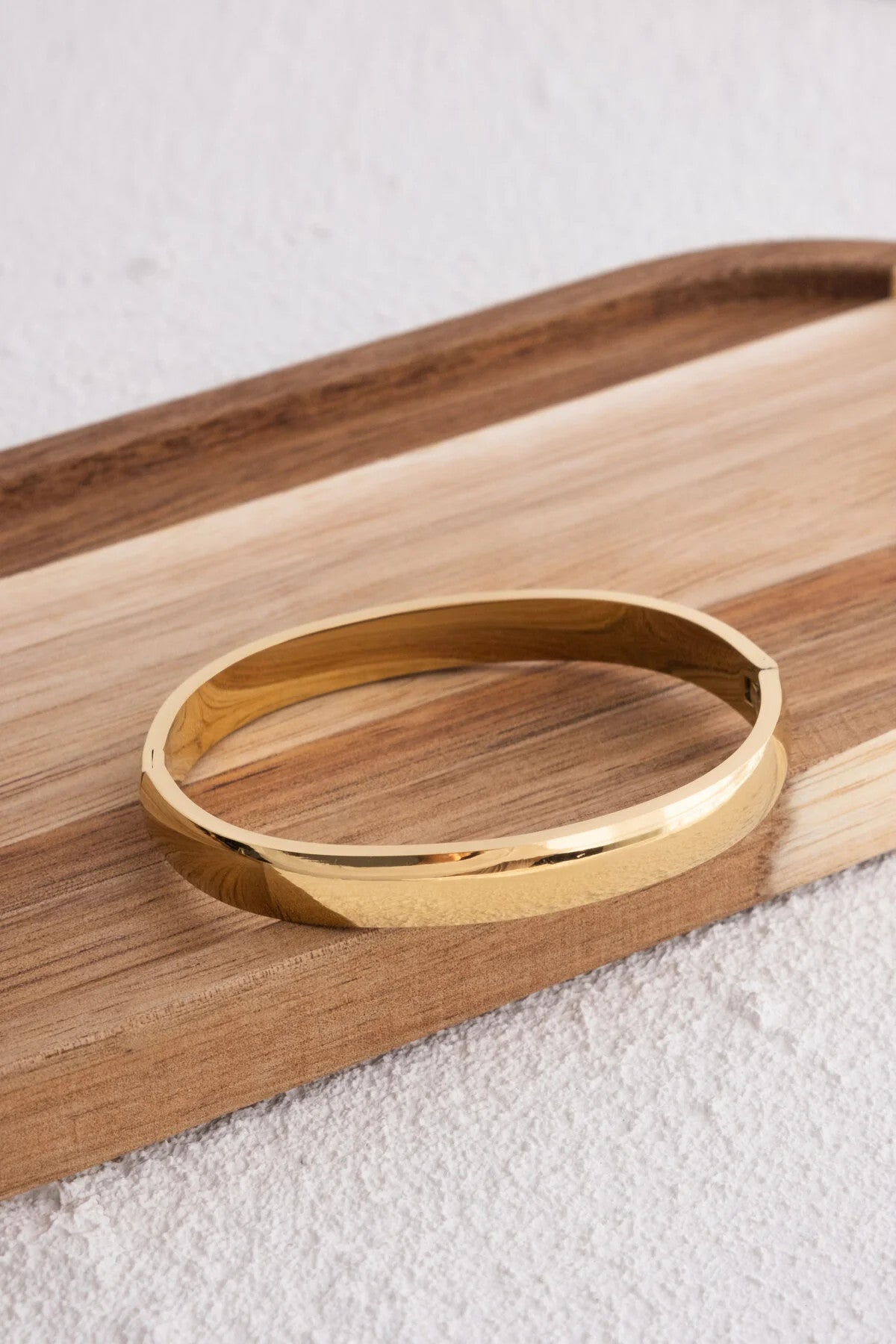 Çelik Kalın Kelepçe Bileklik Kararmaz