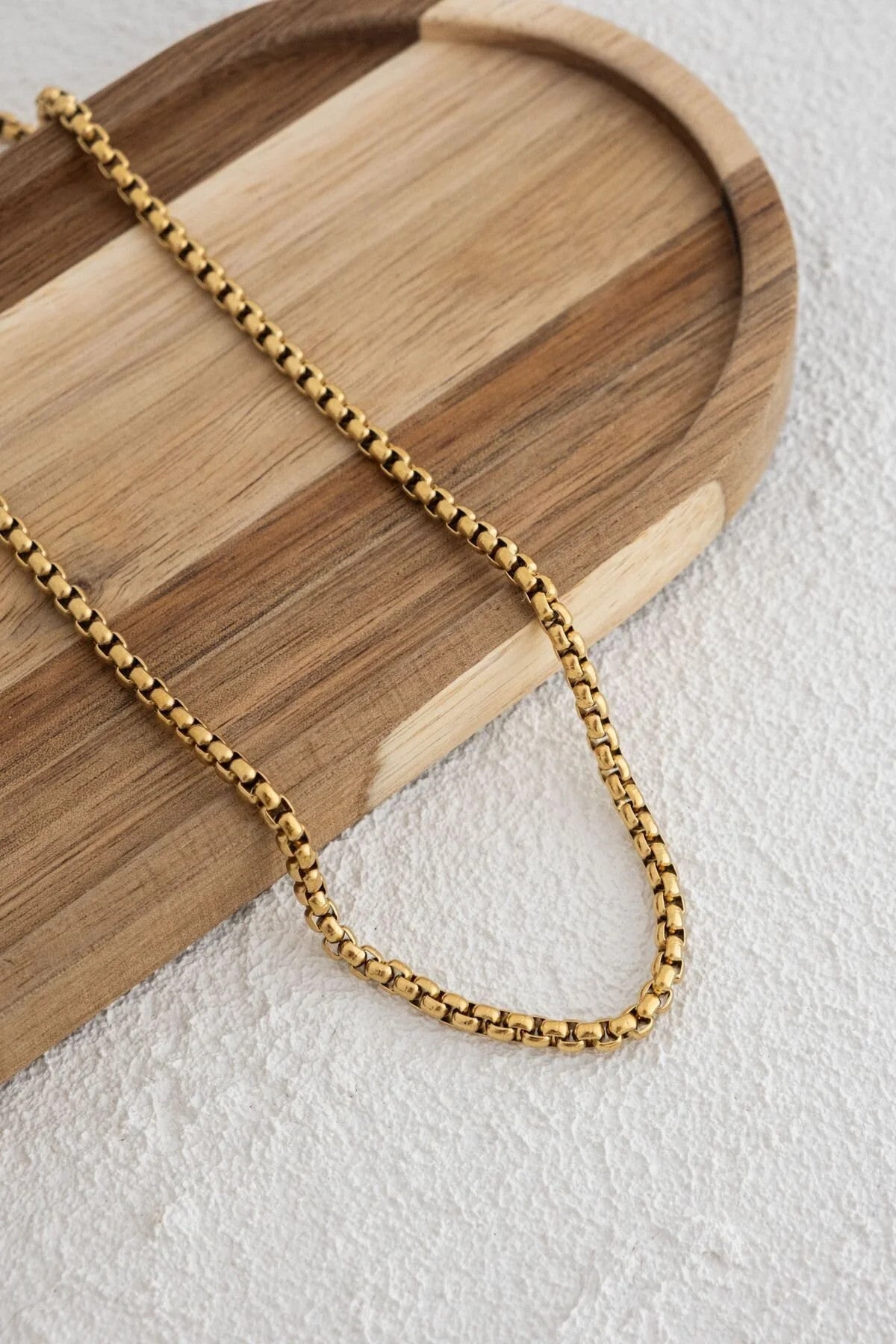 Çelik Yuvarlak Top Zincir Kolye Forse Zincir 5mm Kararmaz